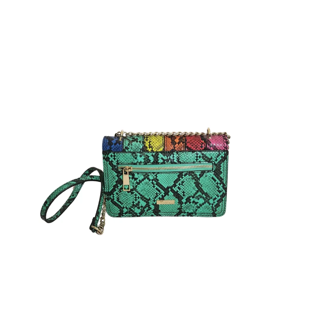 Pre-Loved ALDO Shoulder Bag in Multicoloured Snakeskin Print