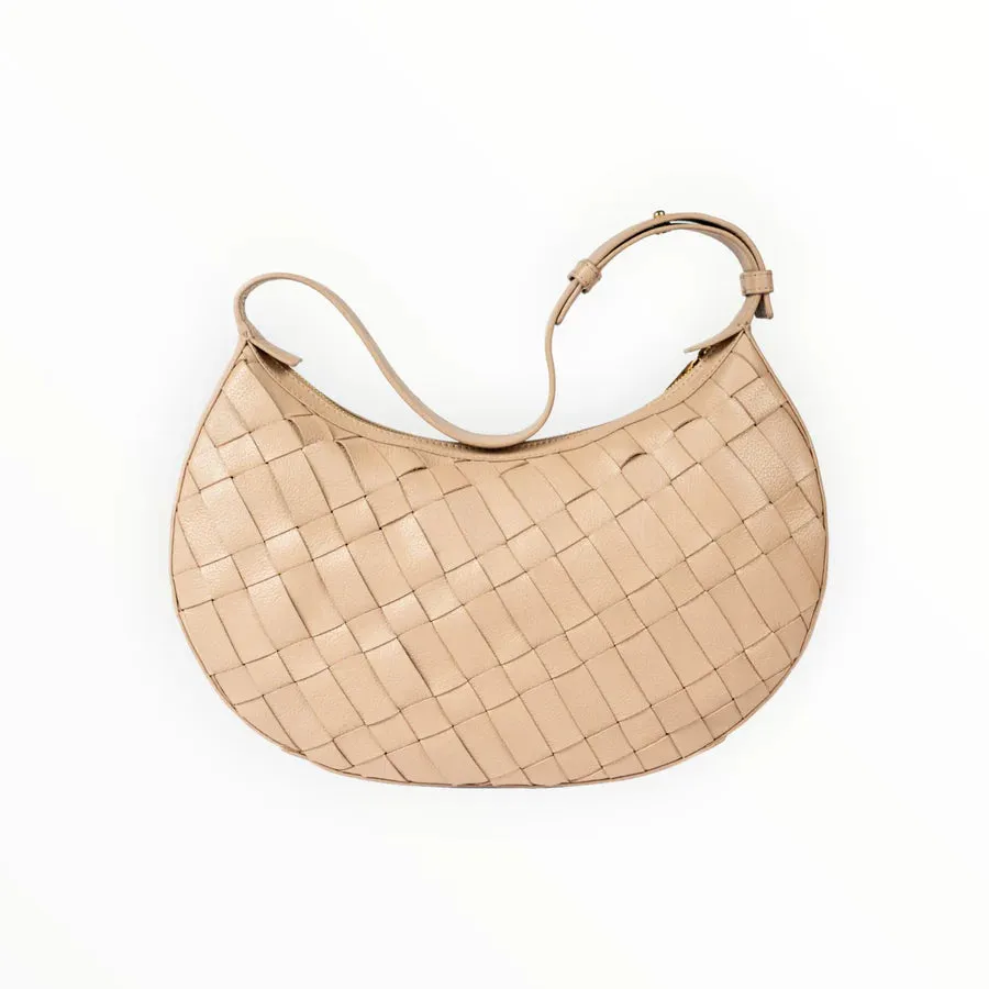 ALEO SIENNA LEATHER BAG TAUPE