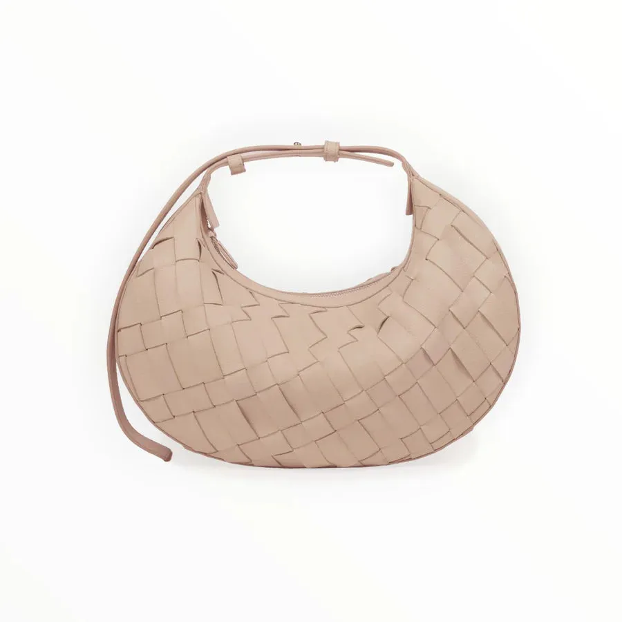 ALEO SIENNA LEATHER BAG TAUPE