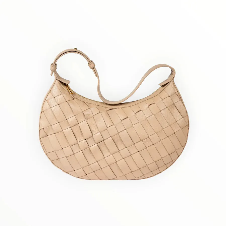 ALEO SIENNA LEATHER BAG TAUPE