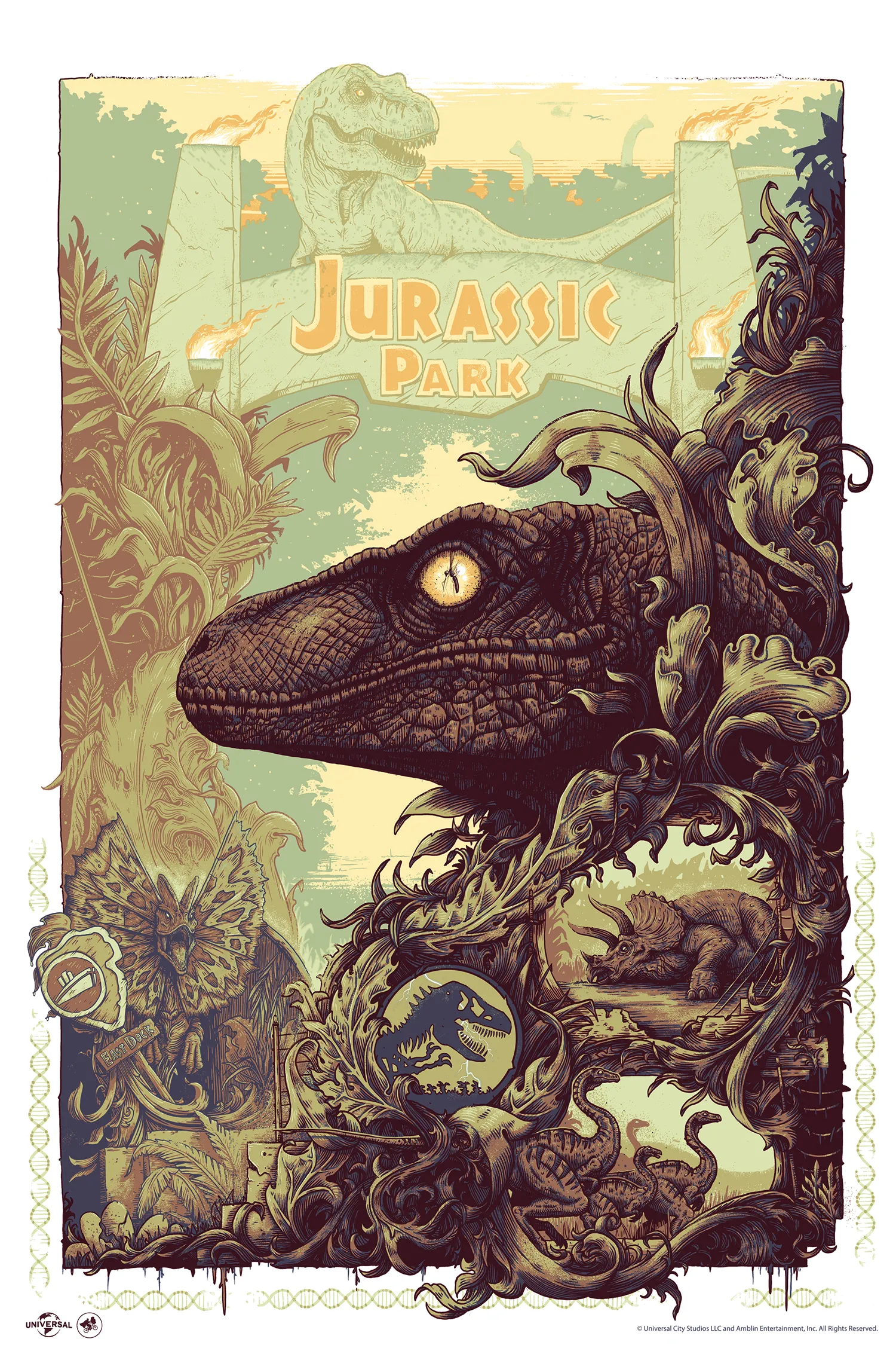 Alex Hovey "Jurassic Park" Variant