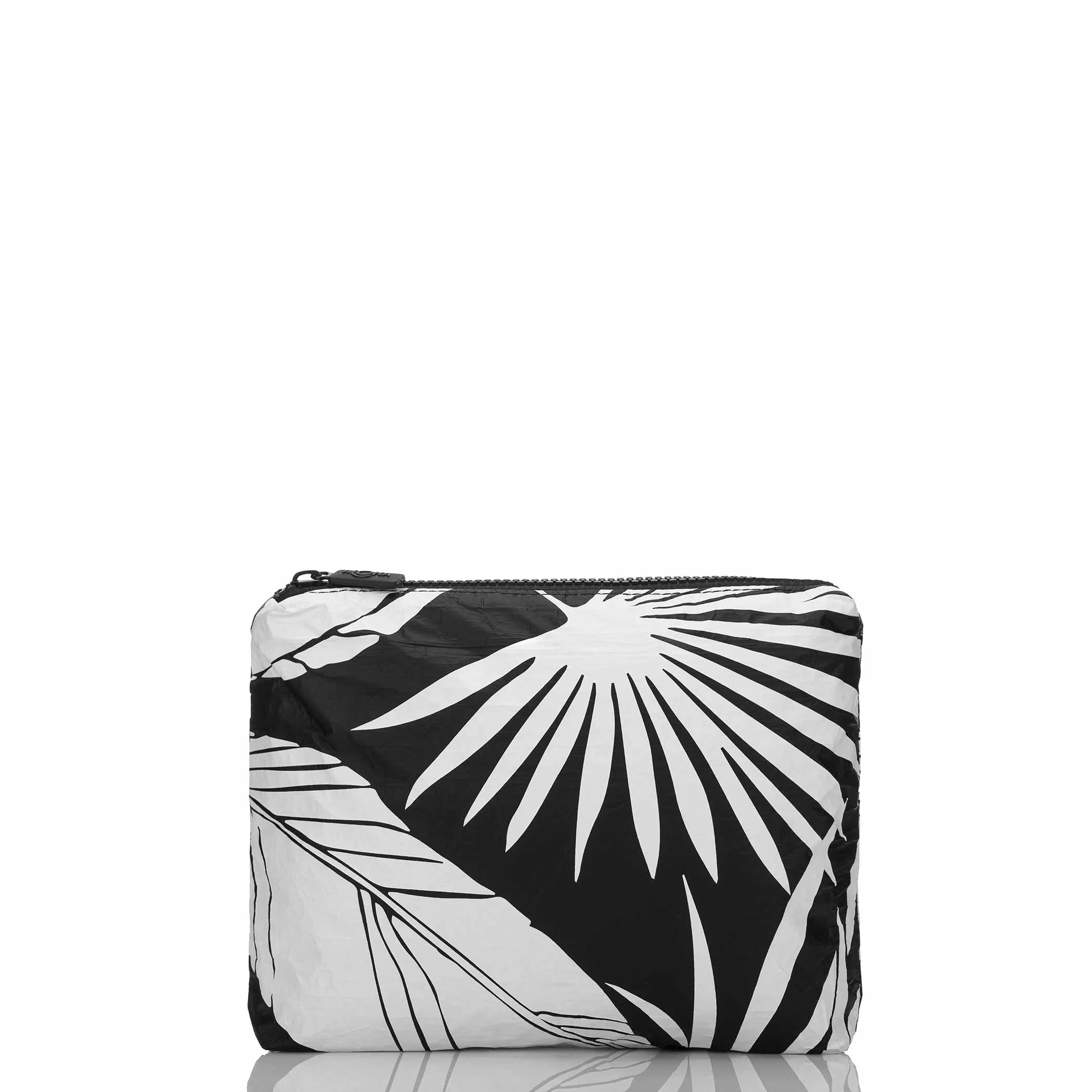 ALOHA Le Palm Small Pouch / White & Black