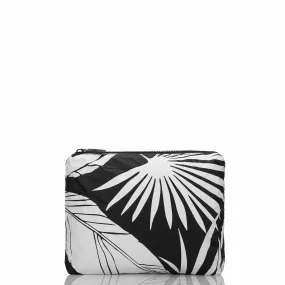 ALOHA Le Palm Small Pouch / White & Black