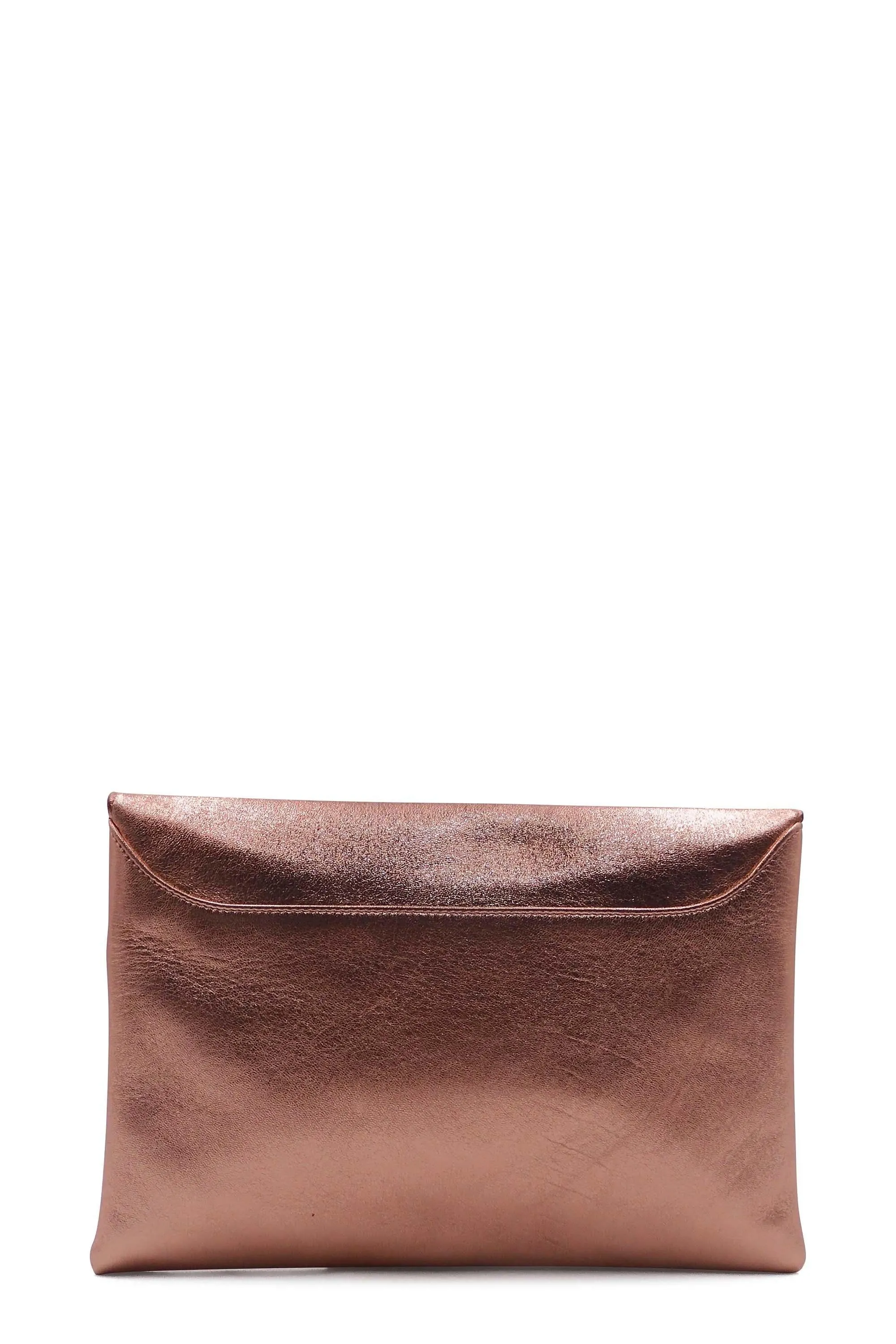 Antigona Envelope Clutch Metallic Rose Gold