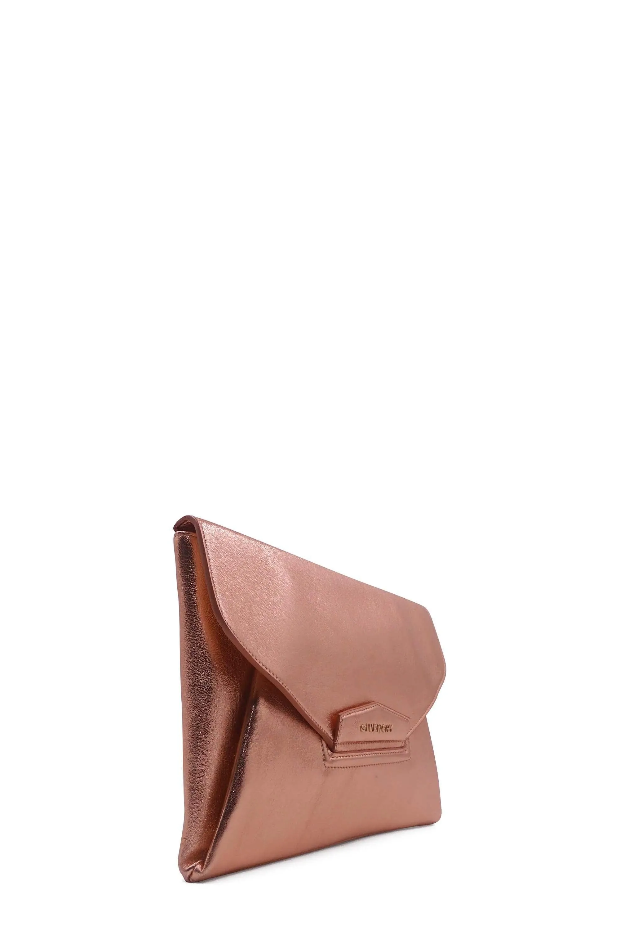 Antigona Envelope Clutch Metallic Rose Gold