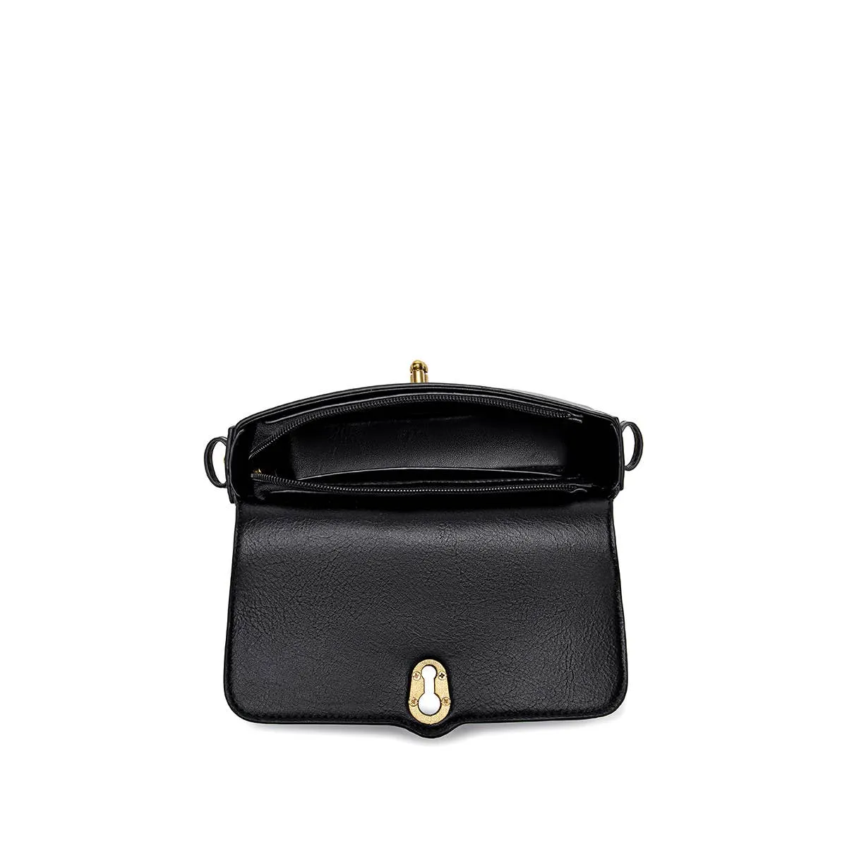 Athena Recycled Vegan Slim Bag in Black