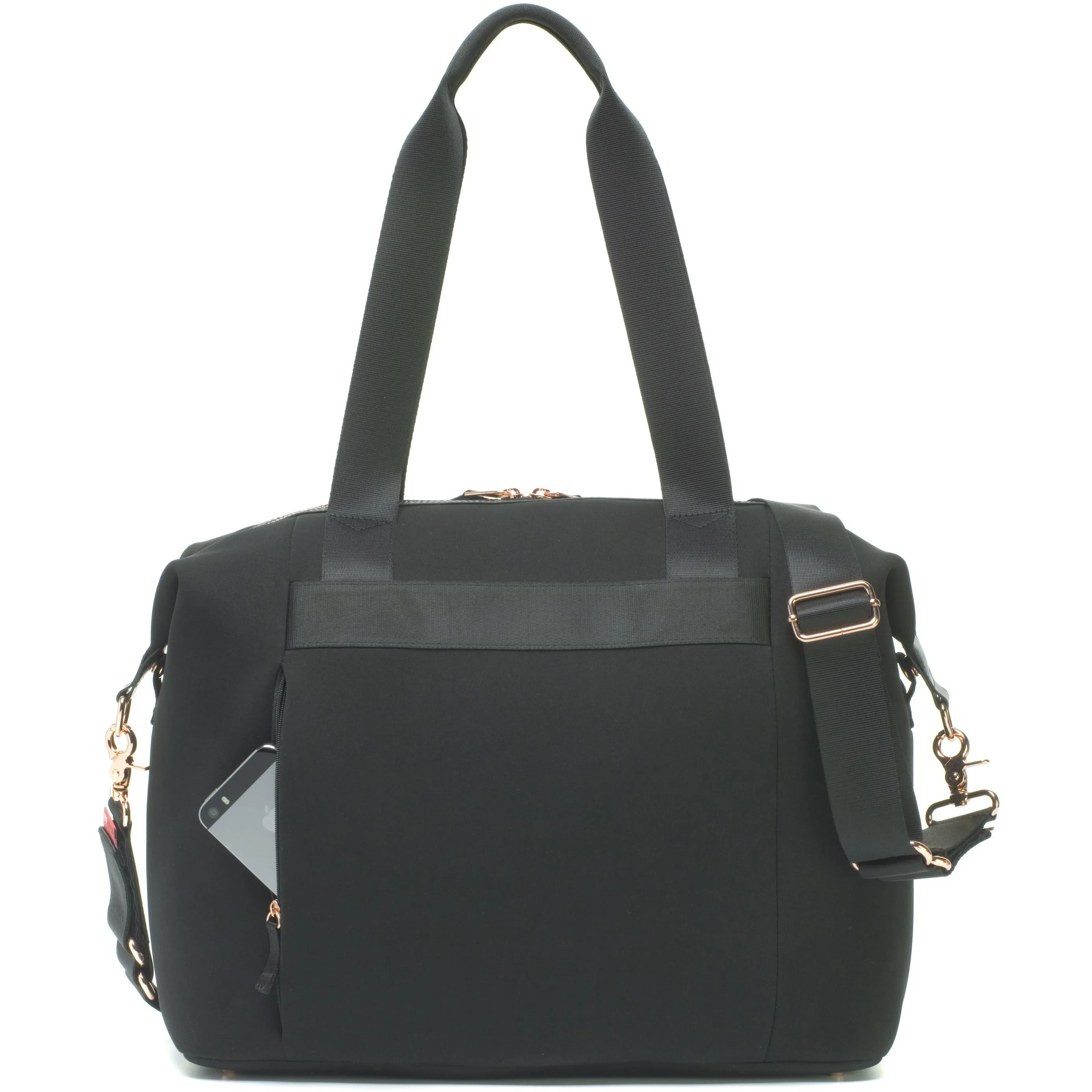 Baby Bag - Storksak Stevie Luxe Black Scuba