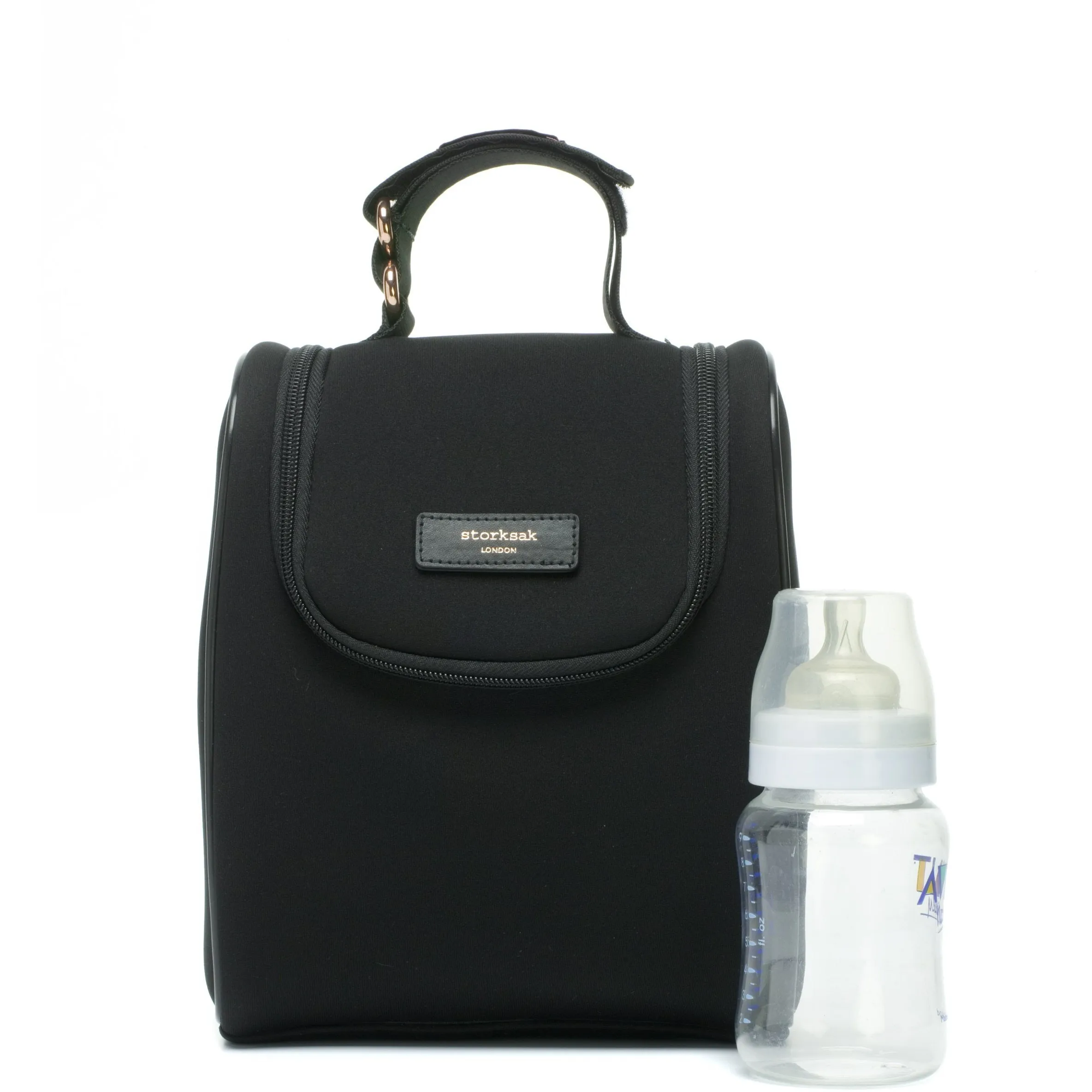 Baby Bag - Storksak Stevie Luxe Black Scuba