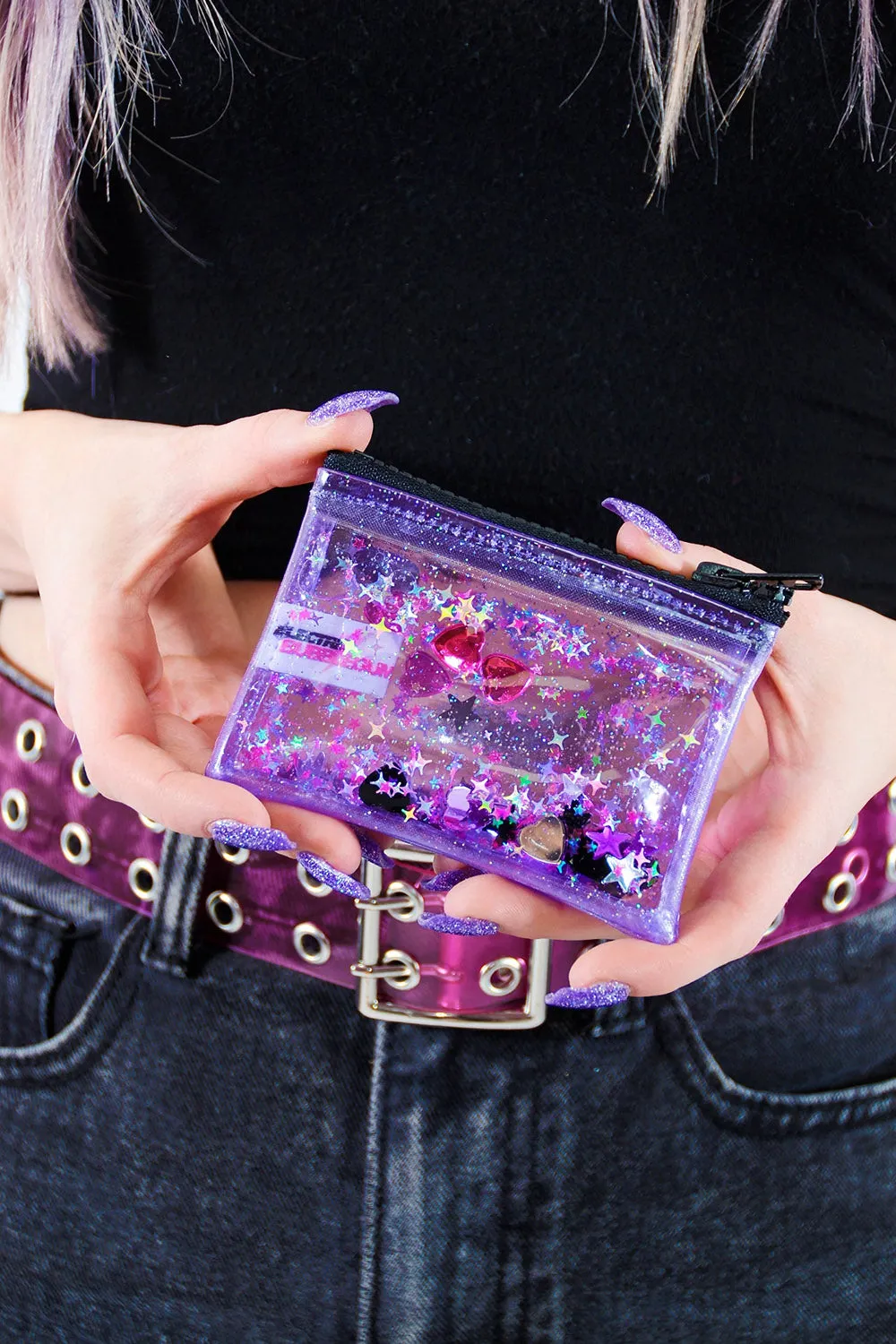 Badazzled Liquid Glitter Coin Purse