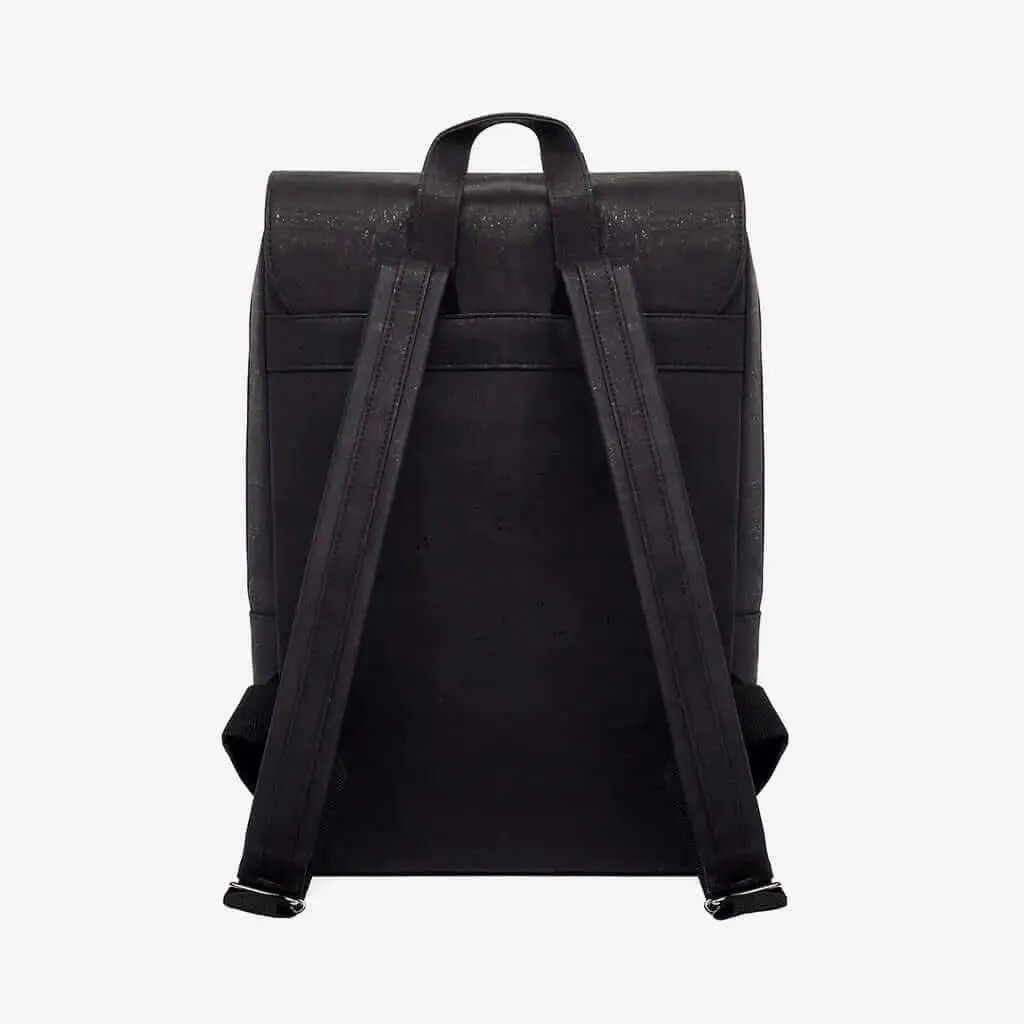 Big Vegan Black Cork Backpack by Artelusa