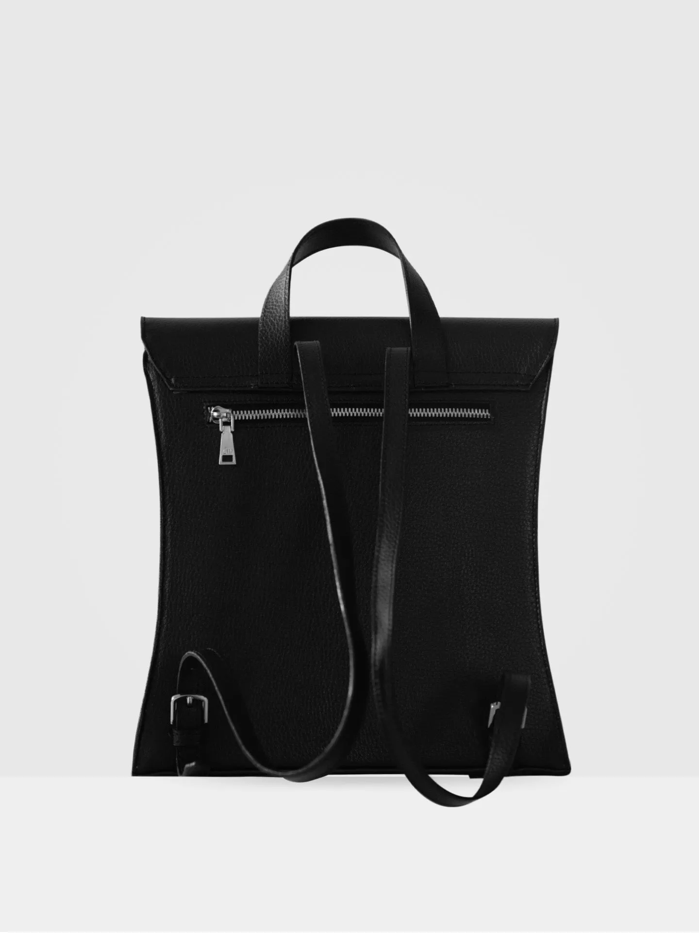 Birch MIRUM Leather Vegan Backpack | Black & Silver