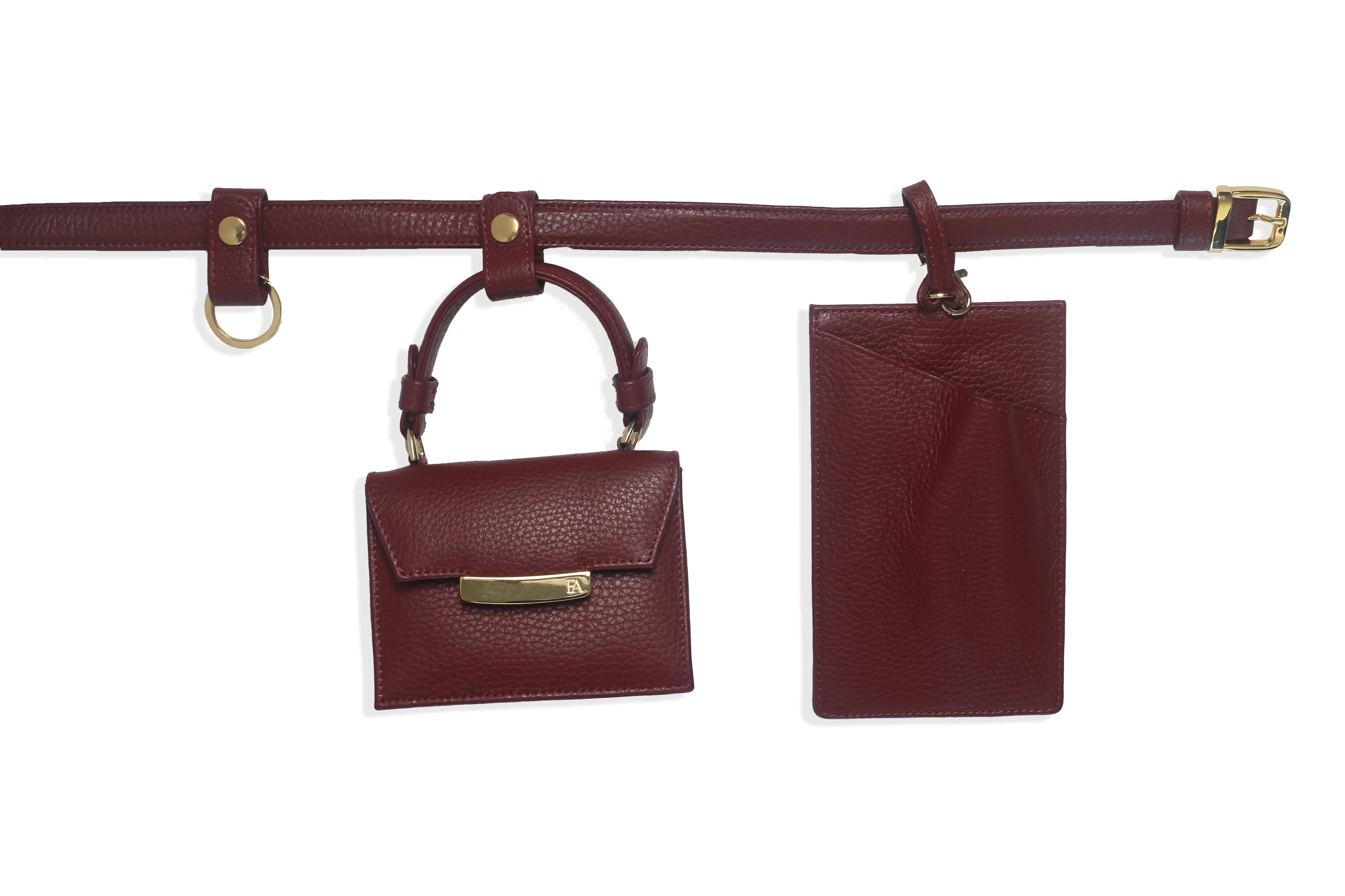 Bordeaux Micro Cynthia Belt Bag