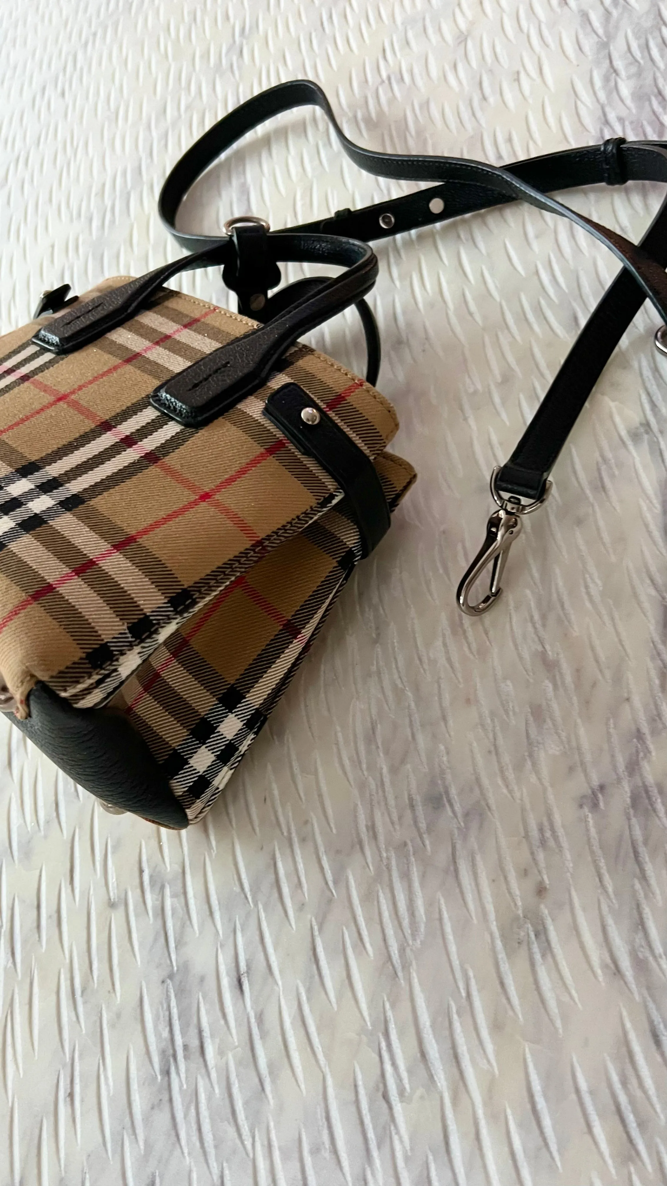 Burberry Baby Banner Vintage Check Tote Bag