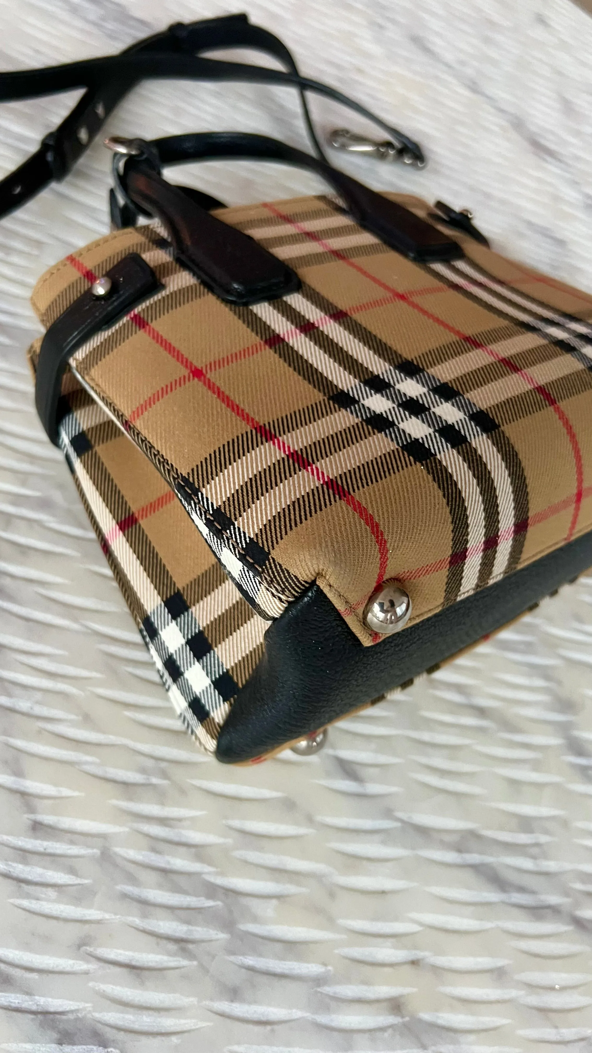 Burberry Baby Banner Vintage Check Tote Bag