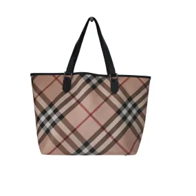 Burberry Supernova Check Coated Canvas Nickie Tote | Pre Loved |