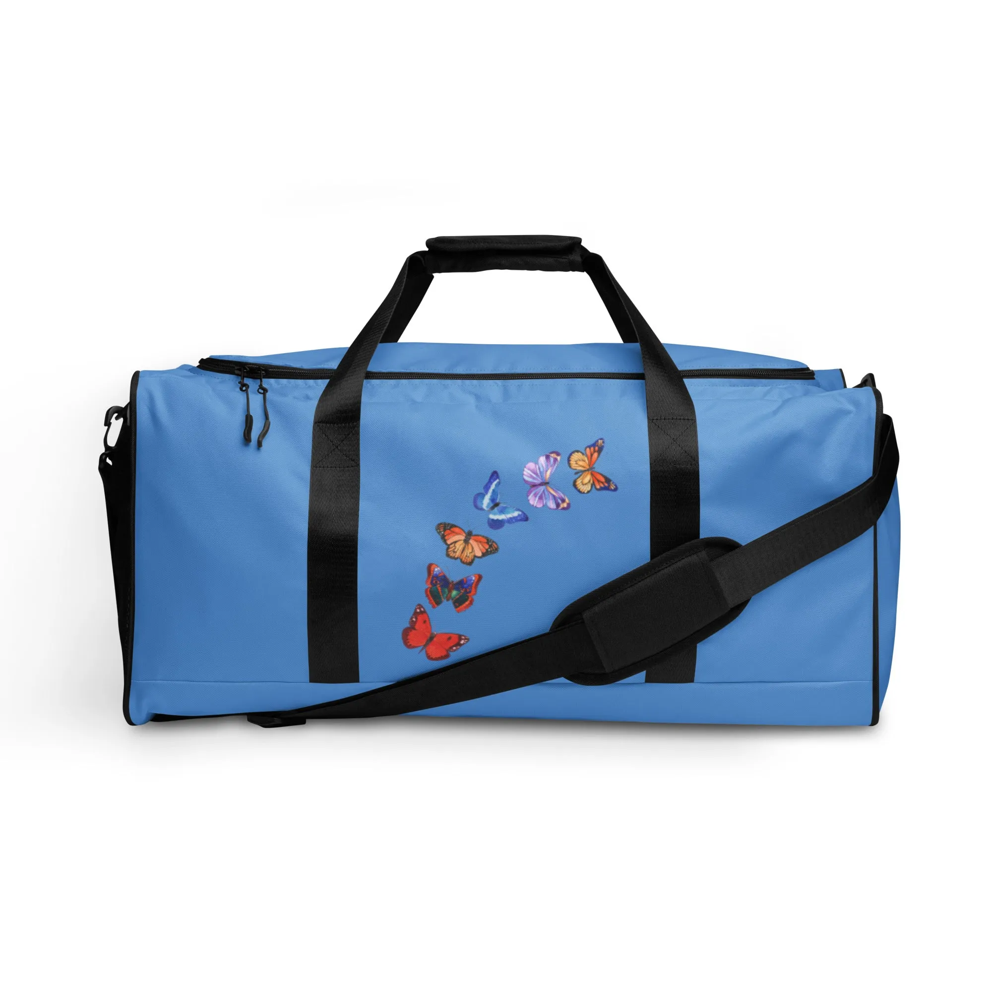 Butterflies in Flight Duffle Bag (Blue)