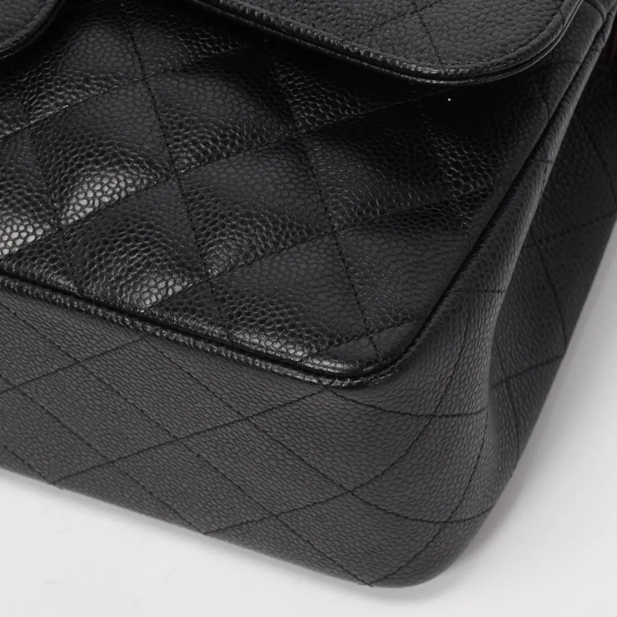 Chanel Black Quilted Caviar Large Classic Flap Bag