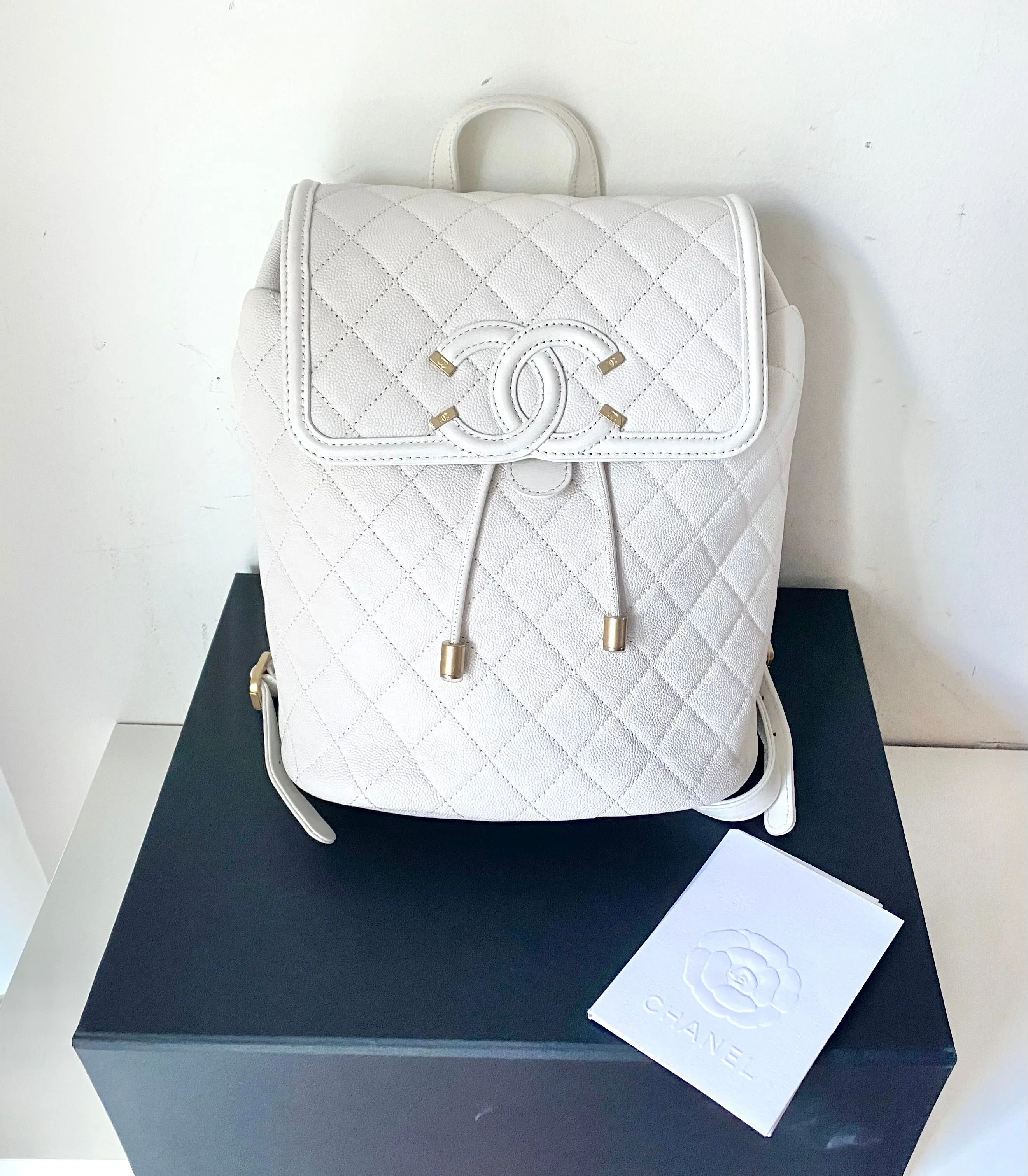 Chanel filigree backpack