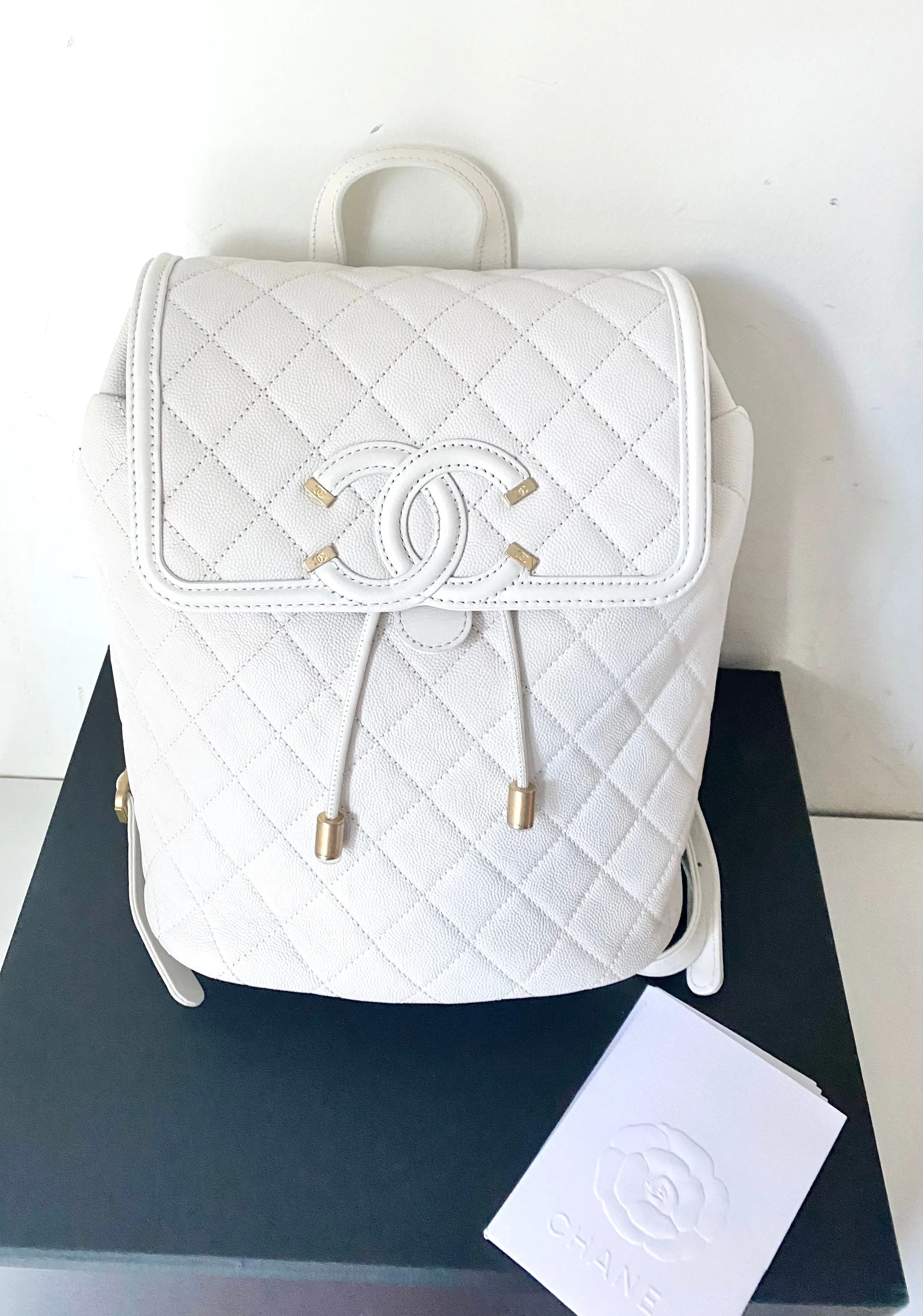 Chanel filigree backpack