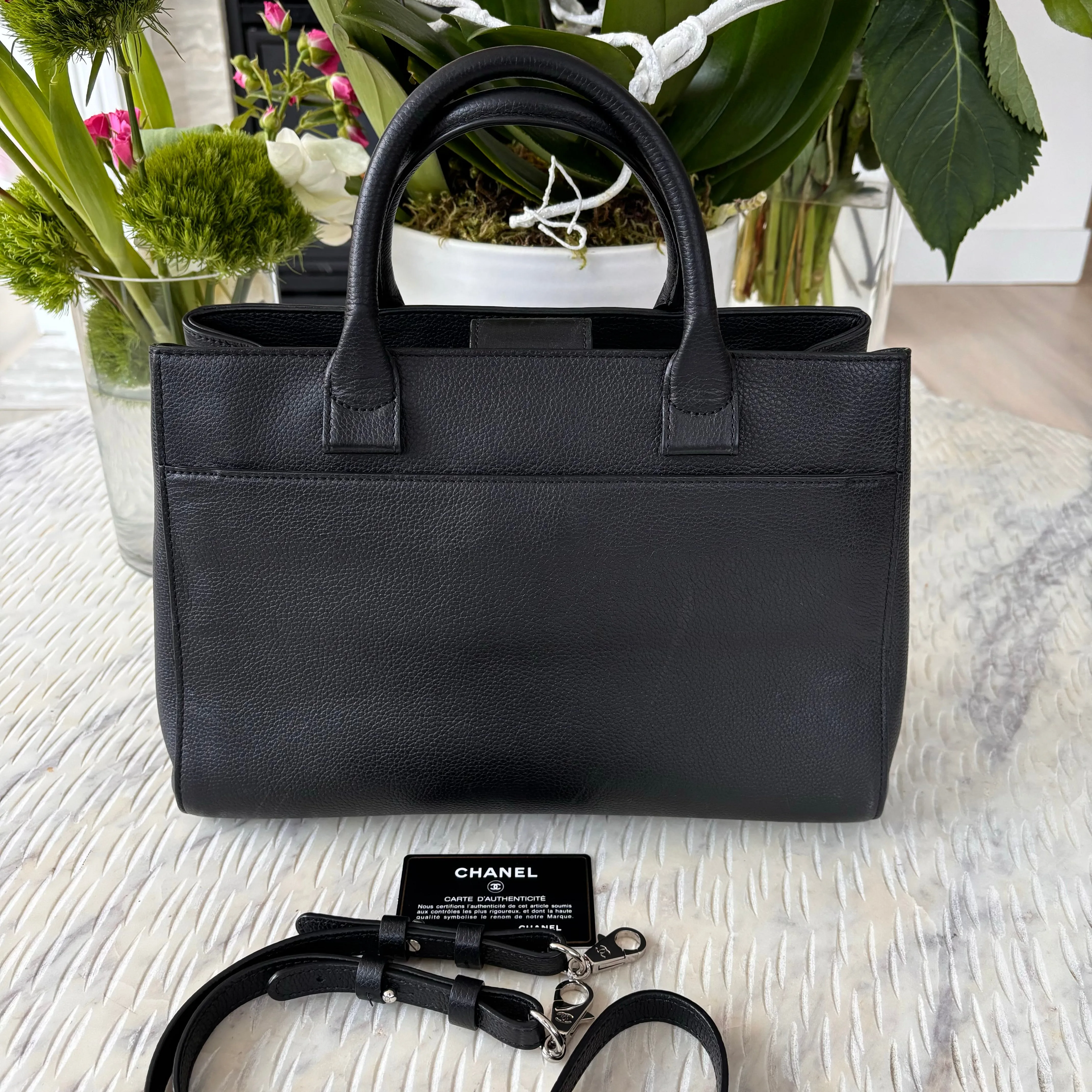 Chanel Neo Executive Tote Bag Black grained calfskin