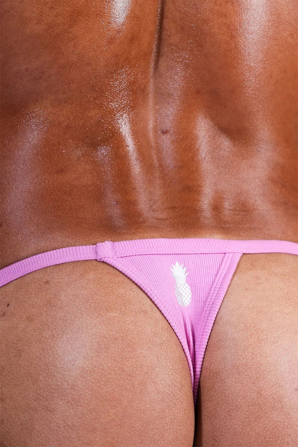 Classic G-String Thong Ribbed - Hot Pink