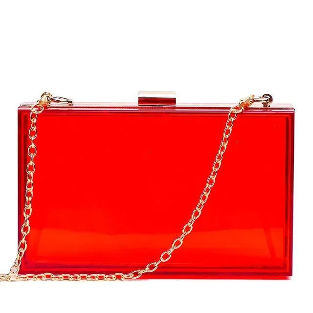 Clear Art Transparent Clutch