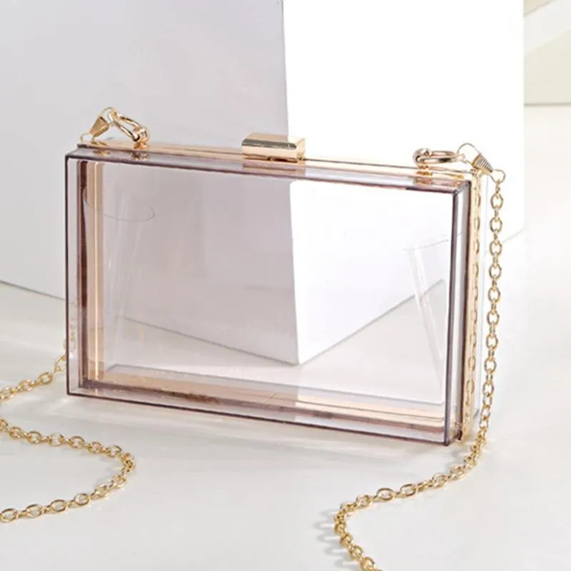 Clear Art Transparent Clutch