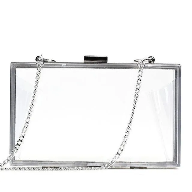 Clear Art Transparent Clutch