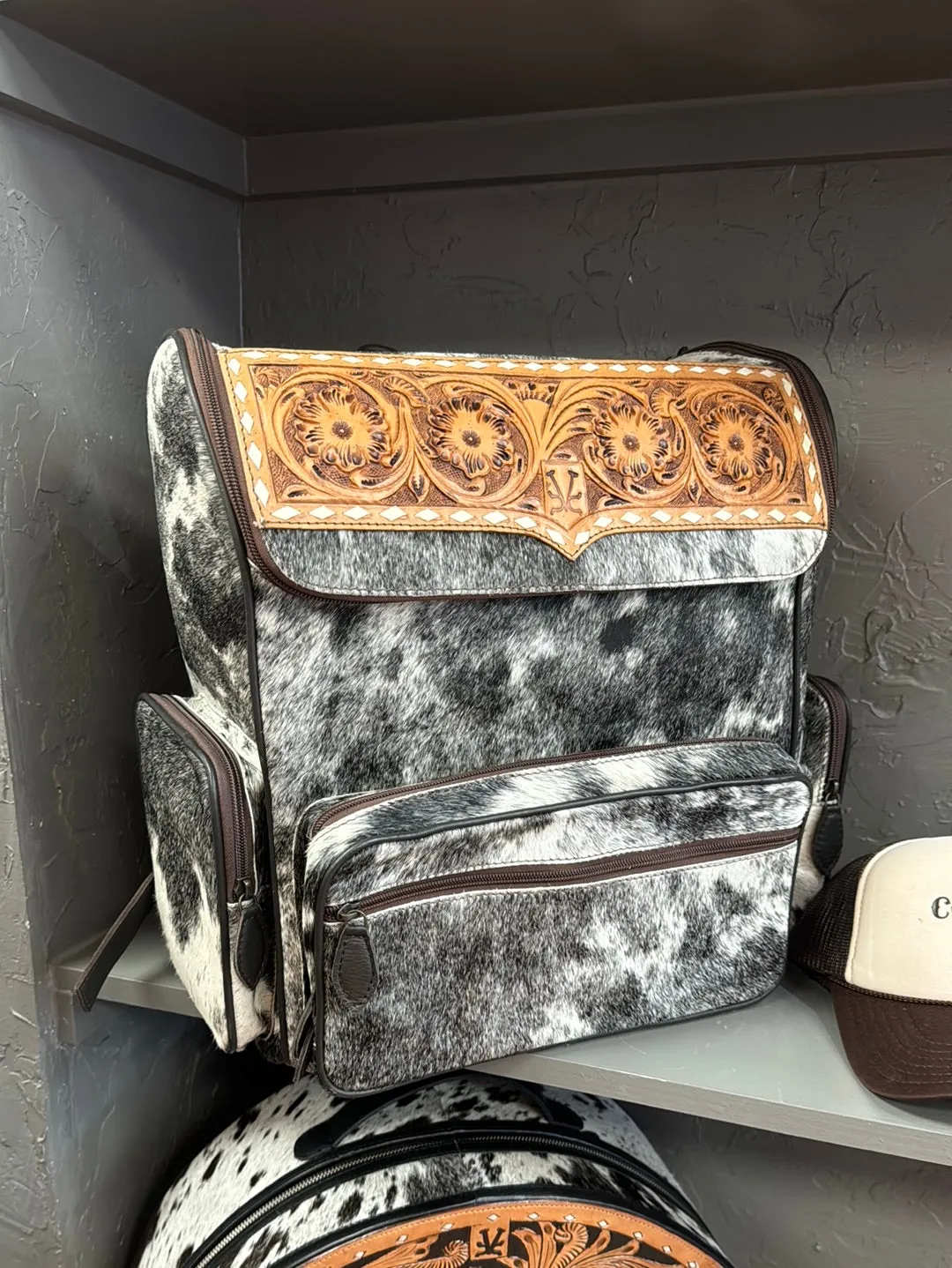 Cowhide Backpack