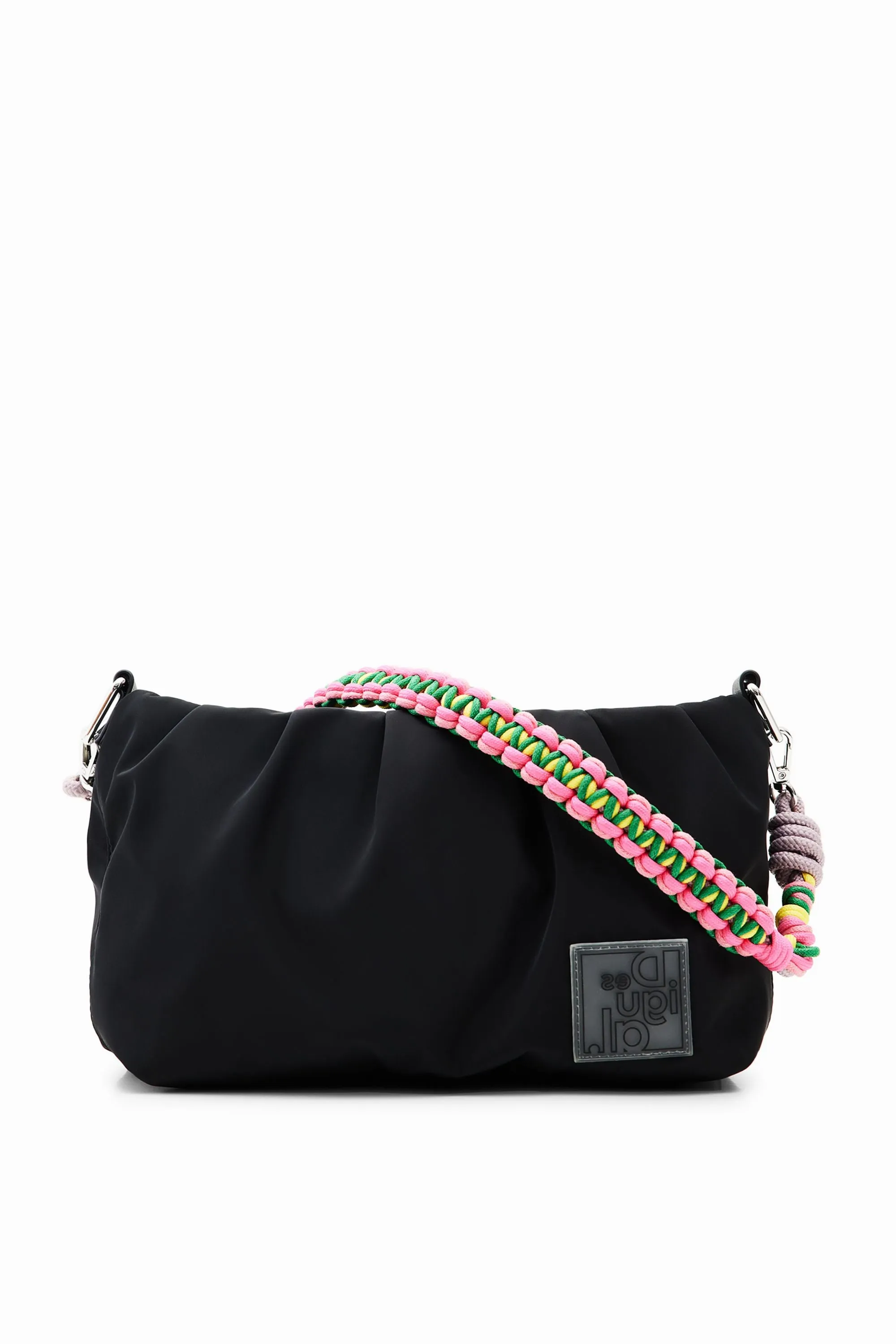 Desigual Mid Size Crossbody Bag with Trekking Strap Black