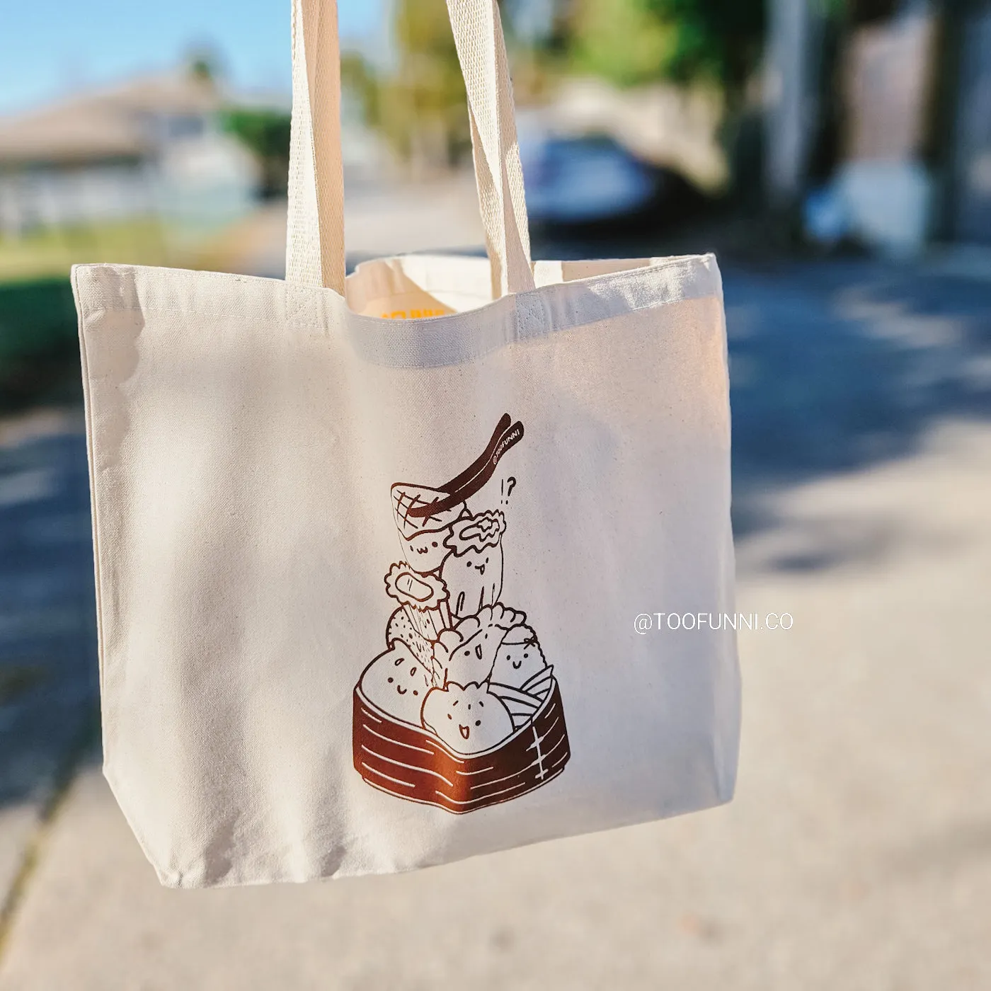 DIM SUM STACK - WIDE TOTE BAG