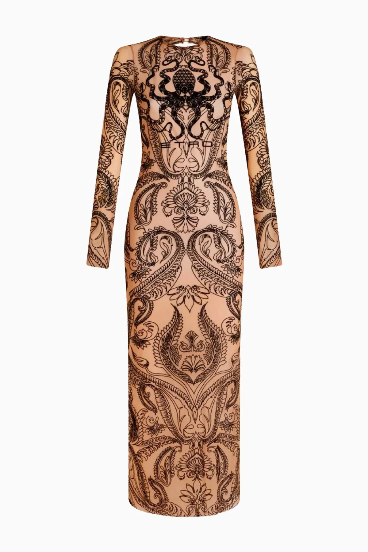 Etro Paisley Midi Bodycon Dress - Black