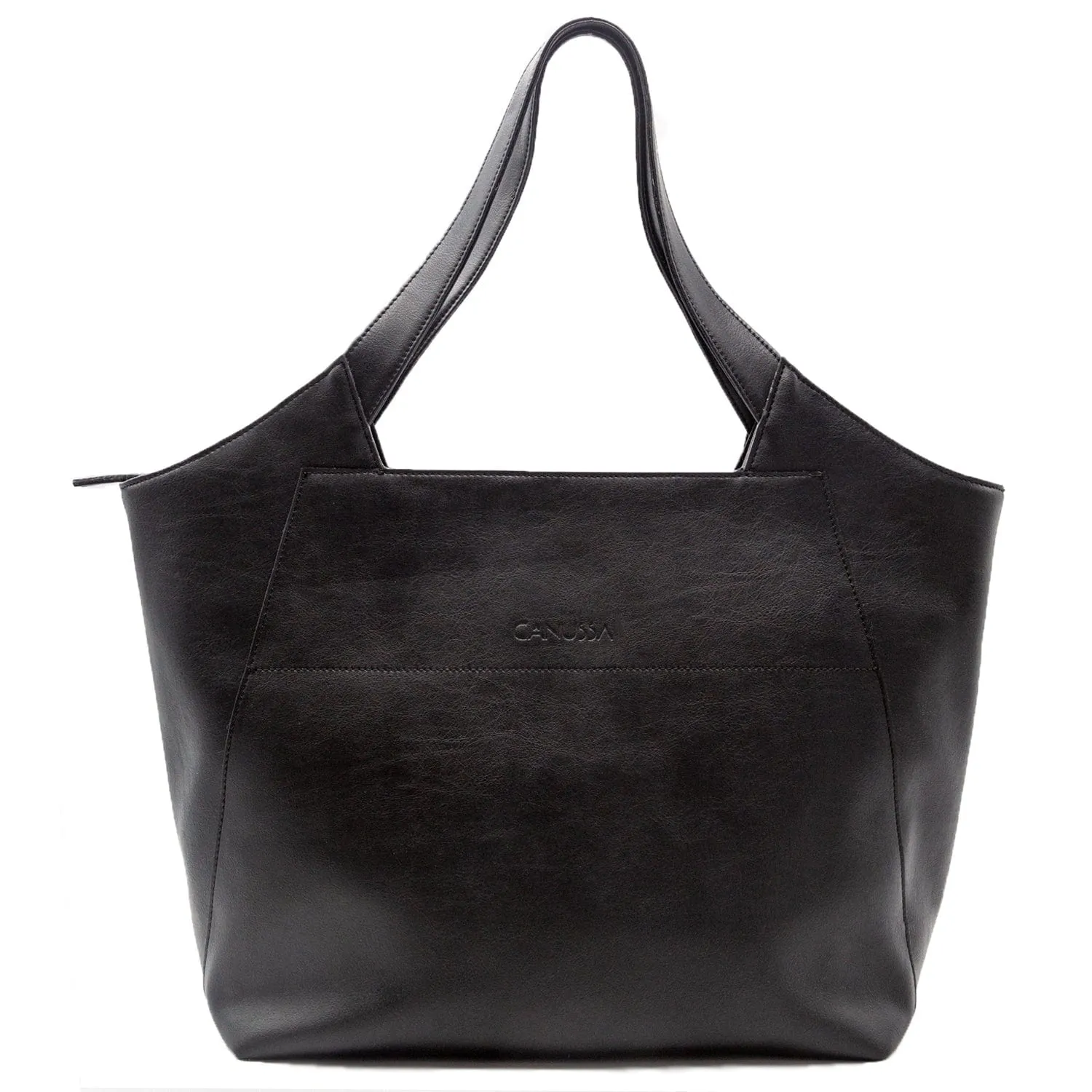 Executive Vegan Leather Business Tote | Black