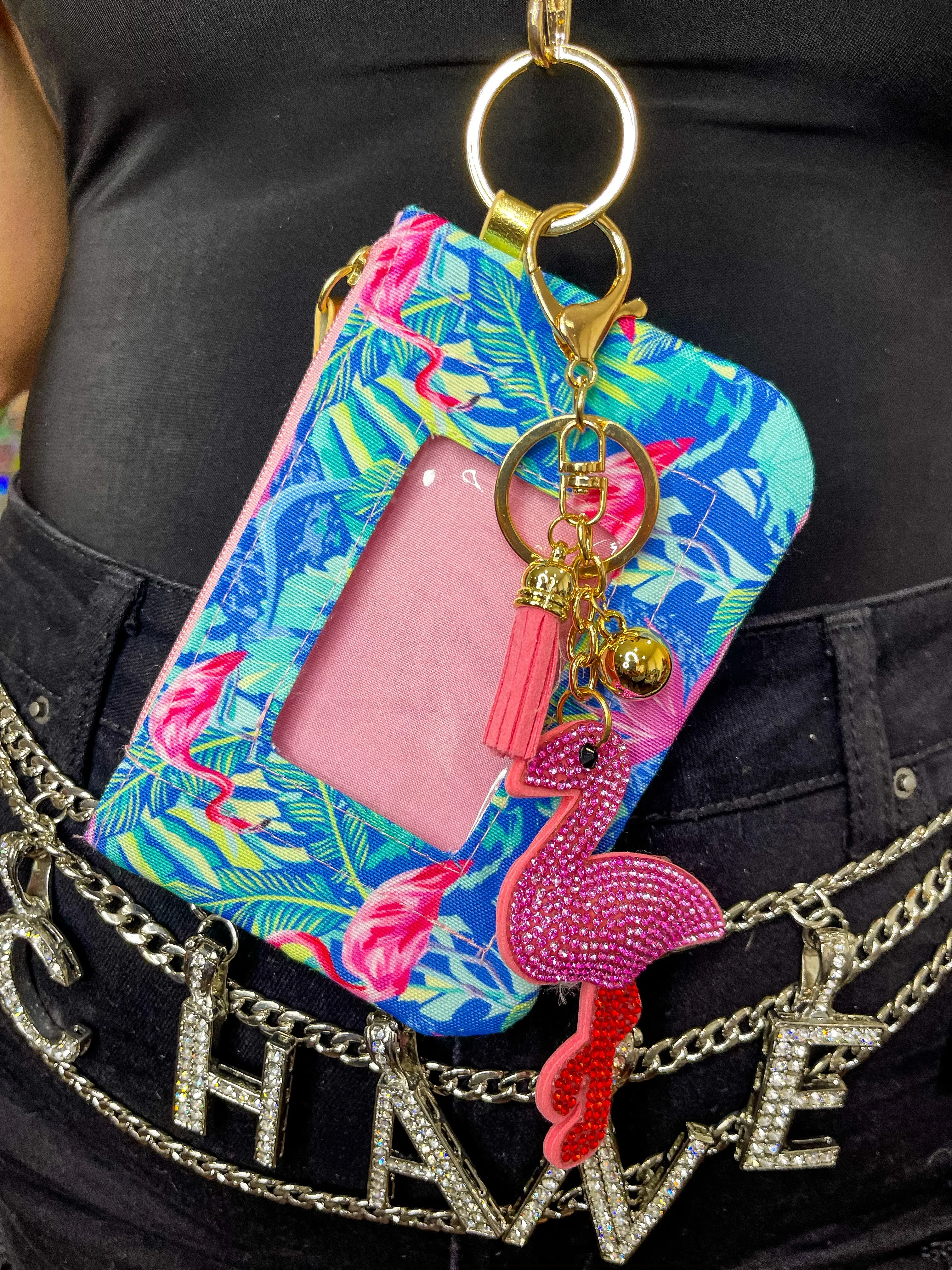 Flamingo Lanyard/Purse