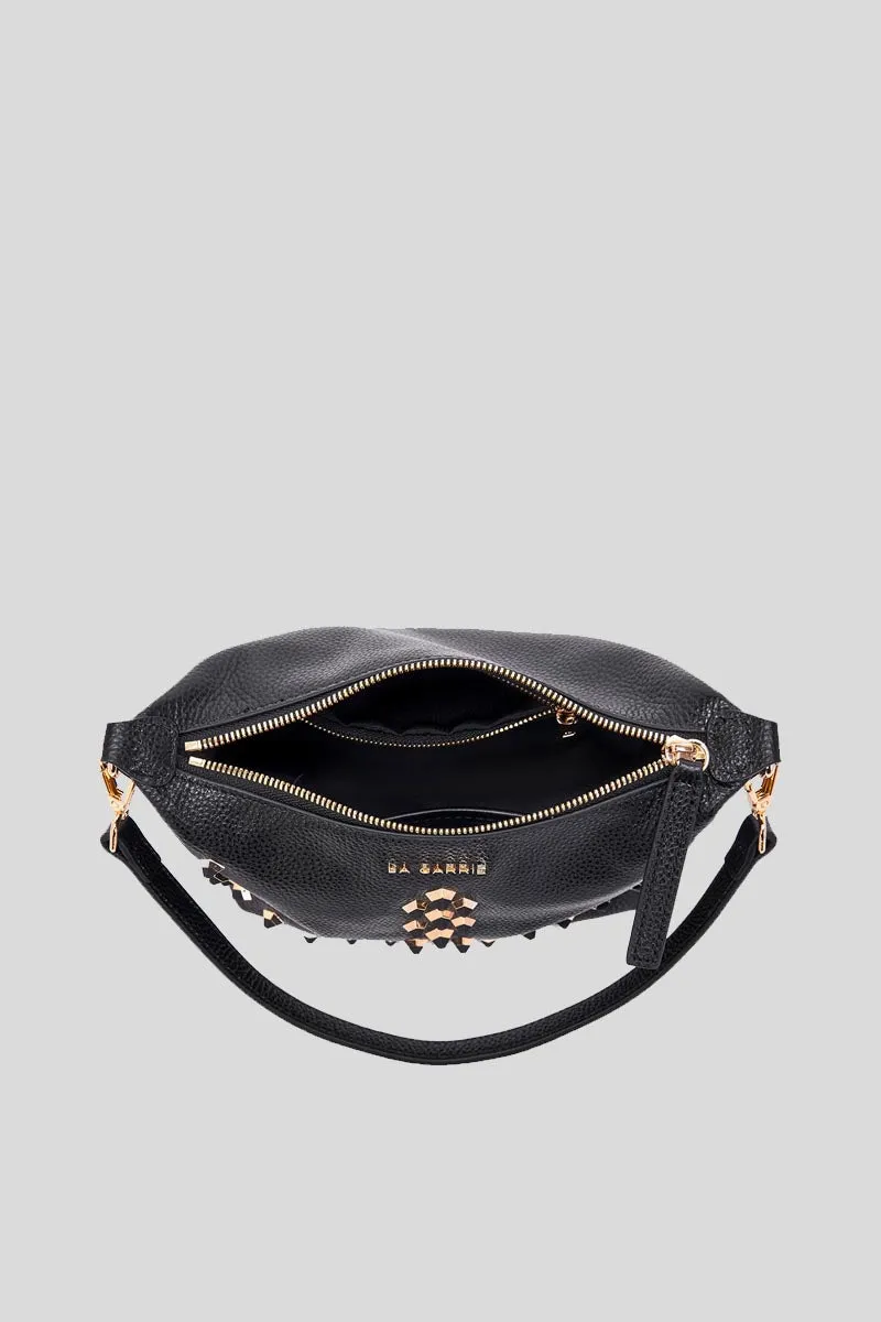 Frivolous M. Lucy Sm. Shoulder Bag Tumbled Leather - Black