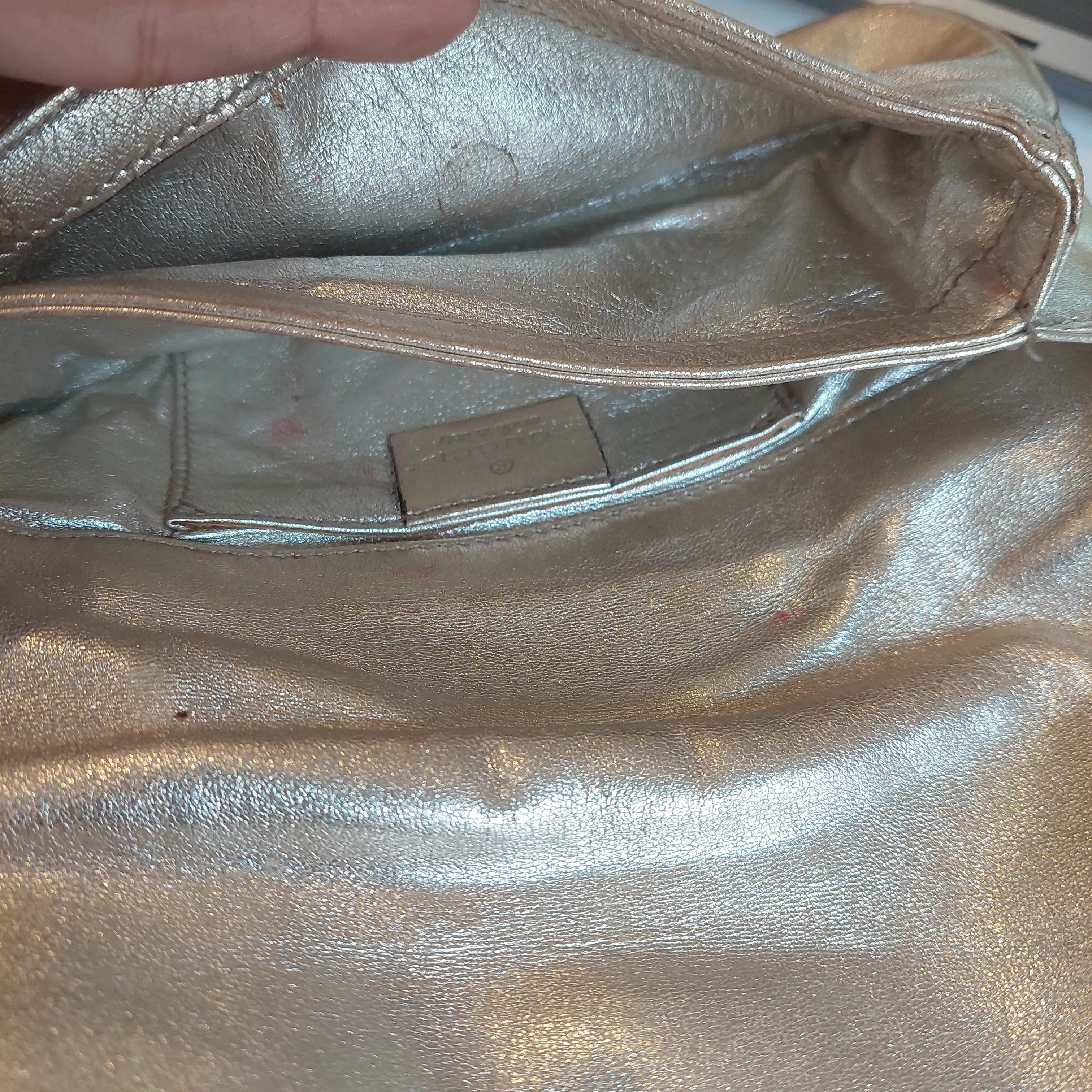 Gucci Gold Leather Vintage Clutch | Pre loved |