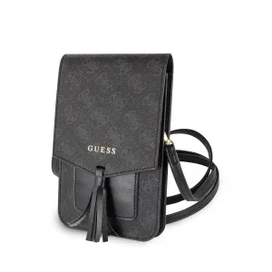 Guess 4G Universal Wallet Phone Bag With Strap Black - GUWBSQGBK