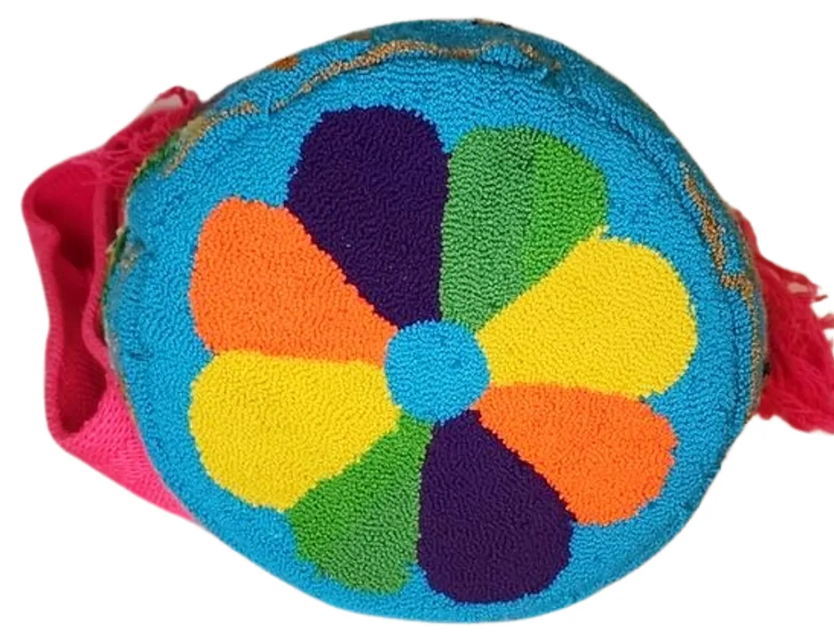 Hadley Large Handmade Punch-needle Wayuu Mochila Bag