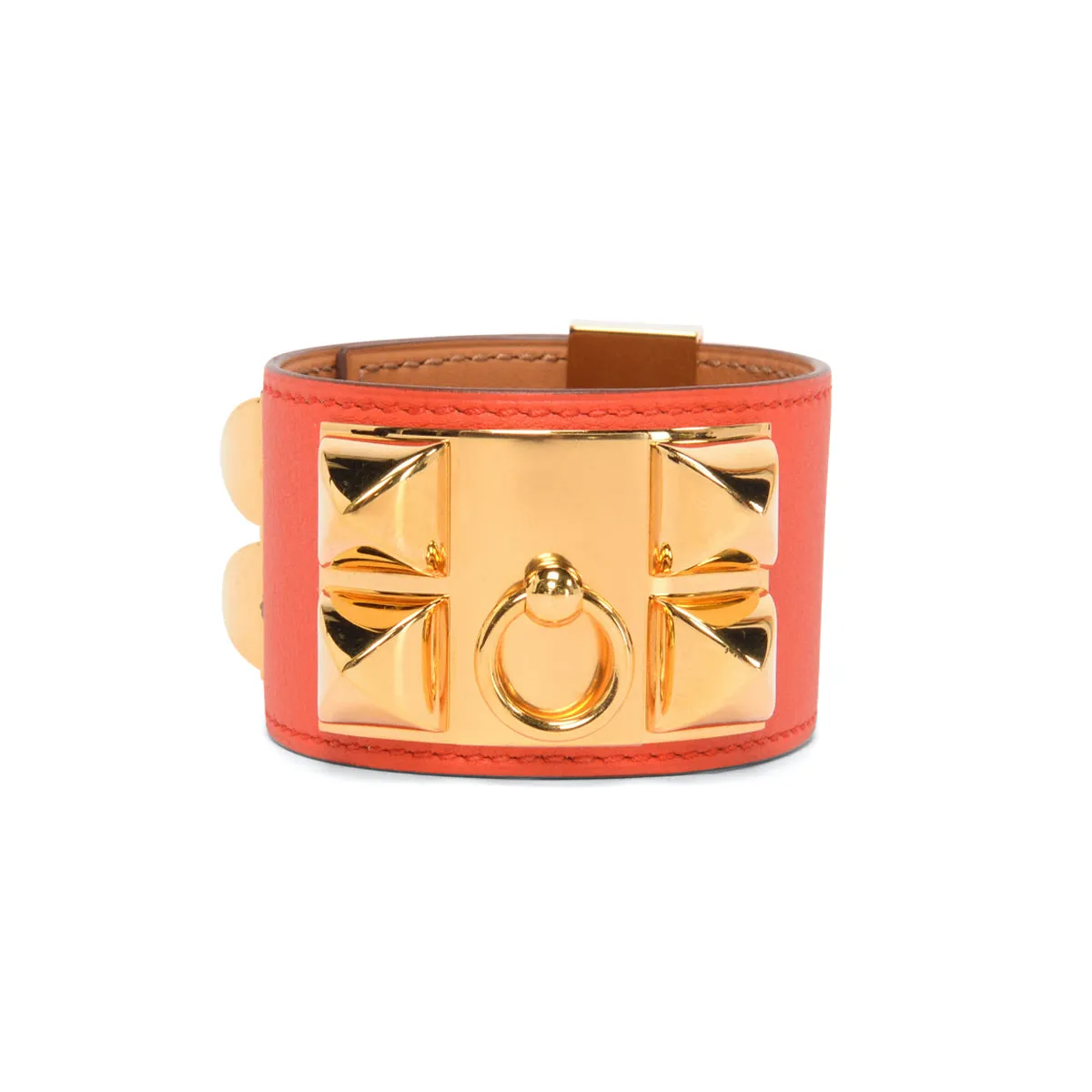 Hermes Capucine Swift Collier de Chien Bracelet