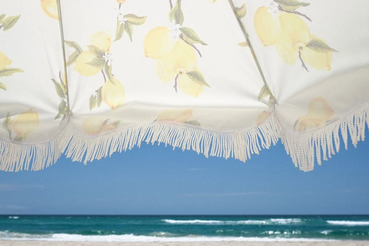 Holiday Beach Umbrella - Lemons