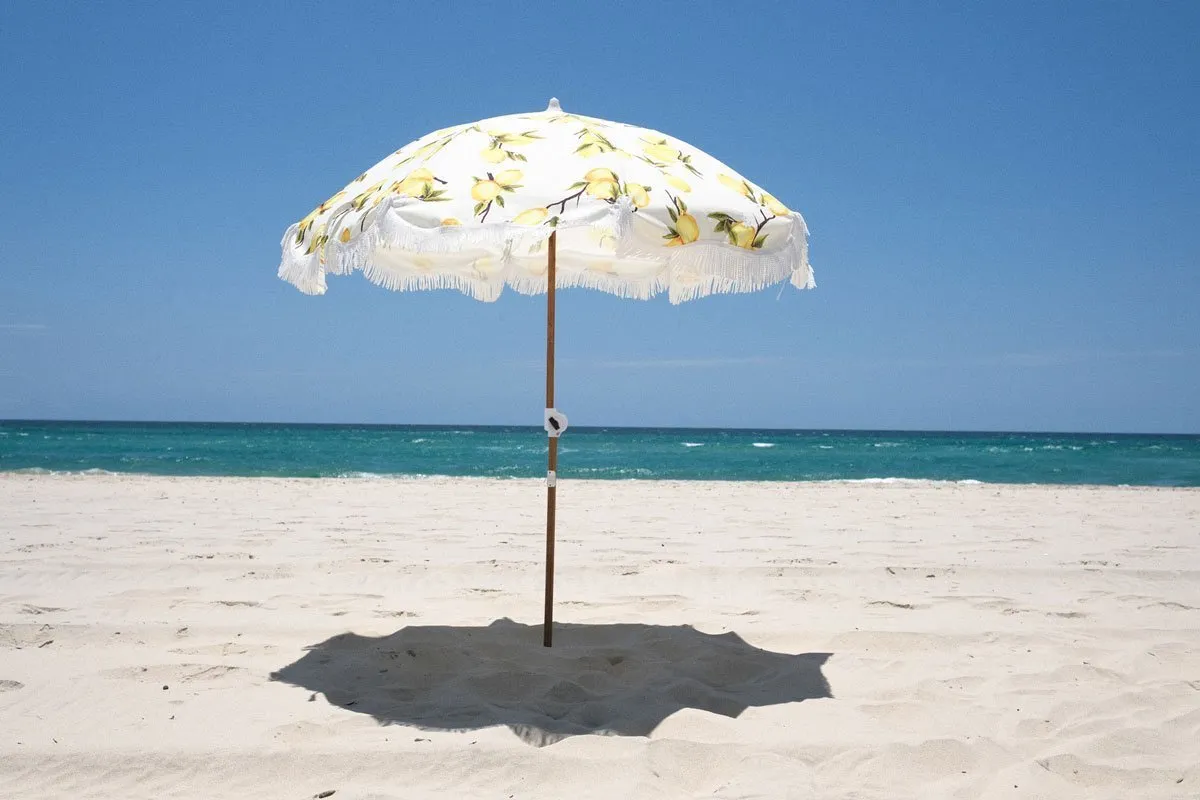 Holiday Beach Umbrella - Lemons