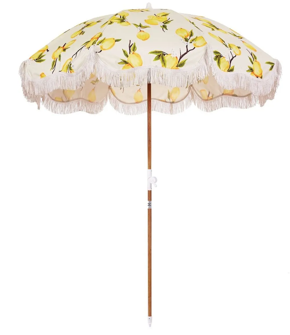 Holiday Beach Umbrella - Lemons