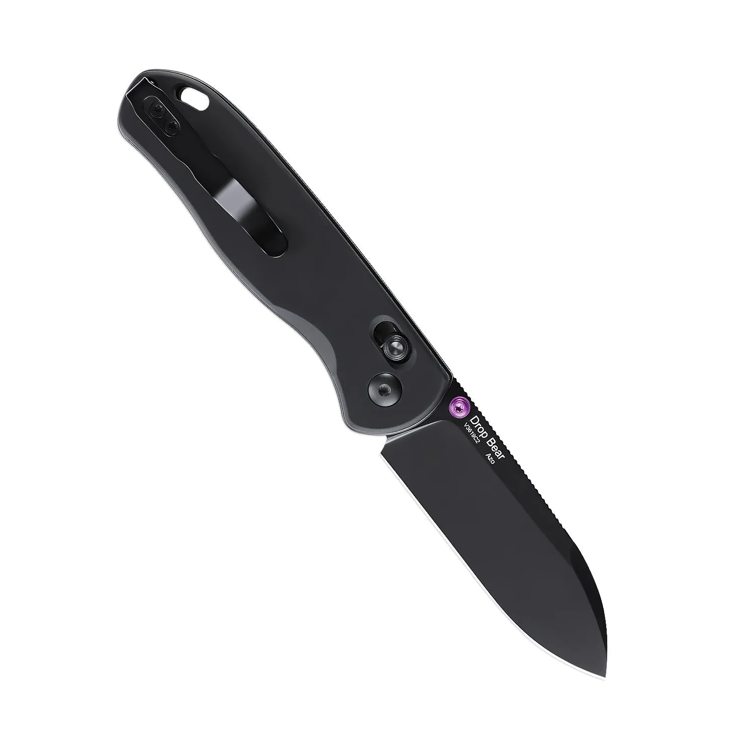 Kizer Drop Bear Clutch Lock Aluminum Black V3619C2 (2.97 Black)