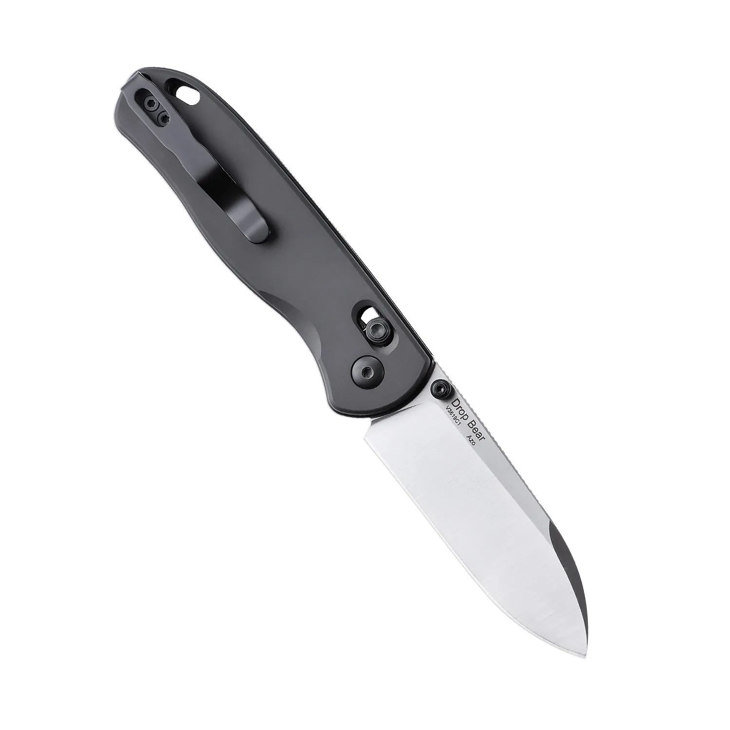 Kizer Drop Bear Clutch Lock Aluminum Gunmetal V3619C1 (2.97 Satin)