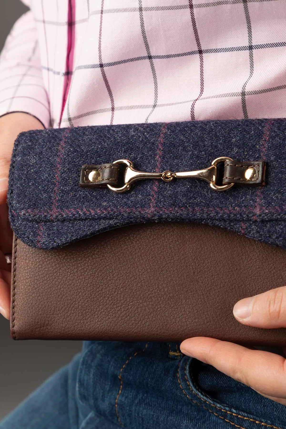 Ladies Tweed Snaffle Purse - Helmsley