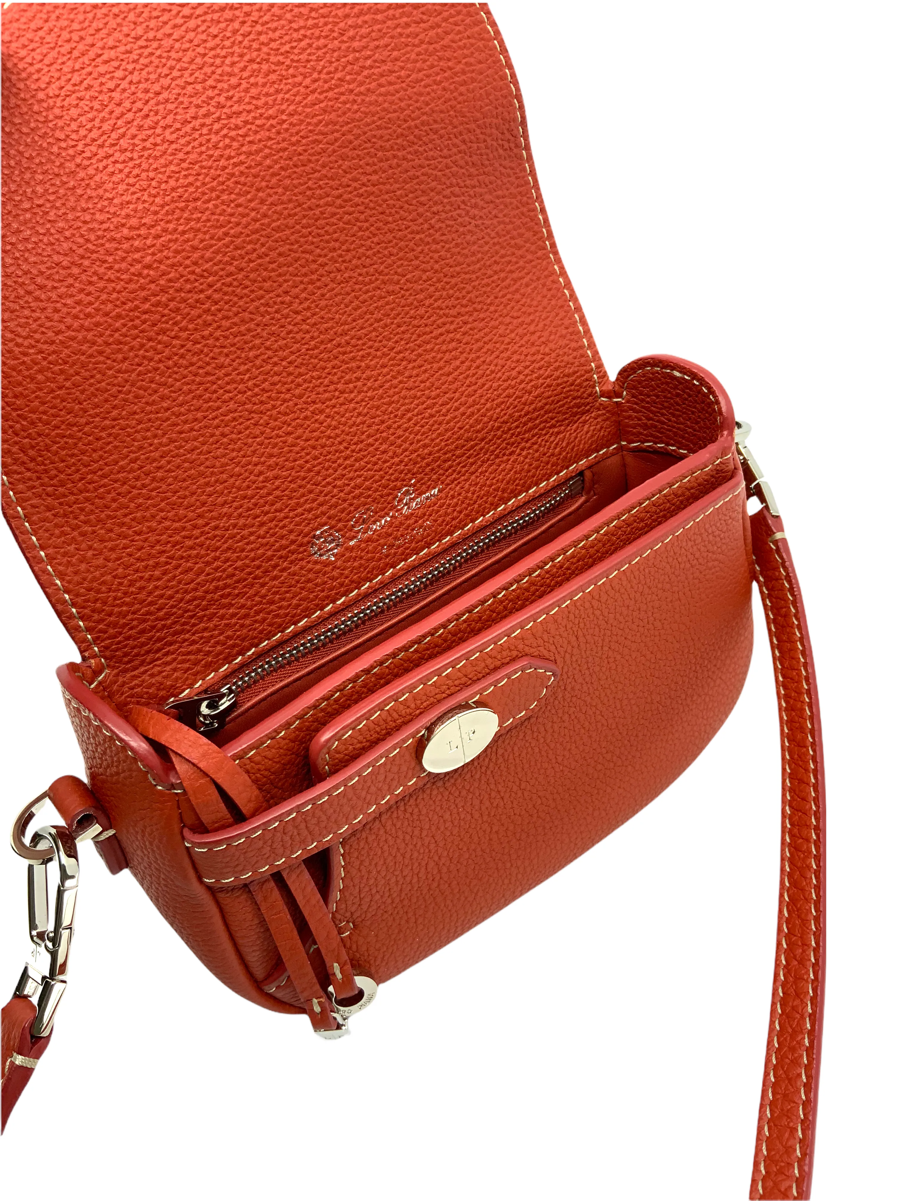 Loro Piana Mini Lune Odessa Leather Crossbody