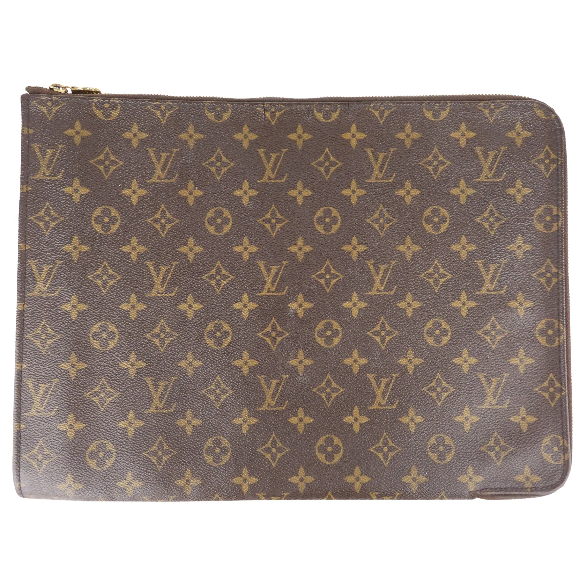 Louis Vuitton Monogram Coated Canvas Porte-Document Holder GM Document Pouch