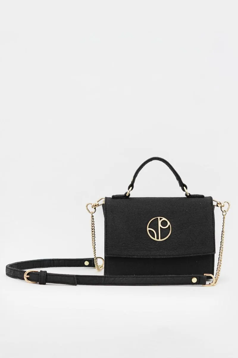 Mini London Piatex Vegan Leather Cross Body Bag | Truffle