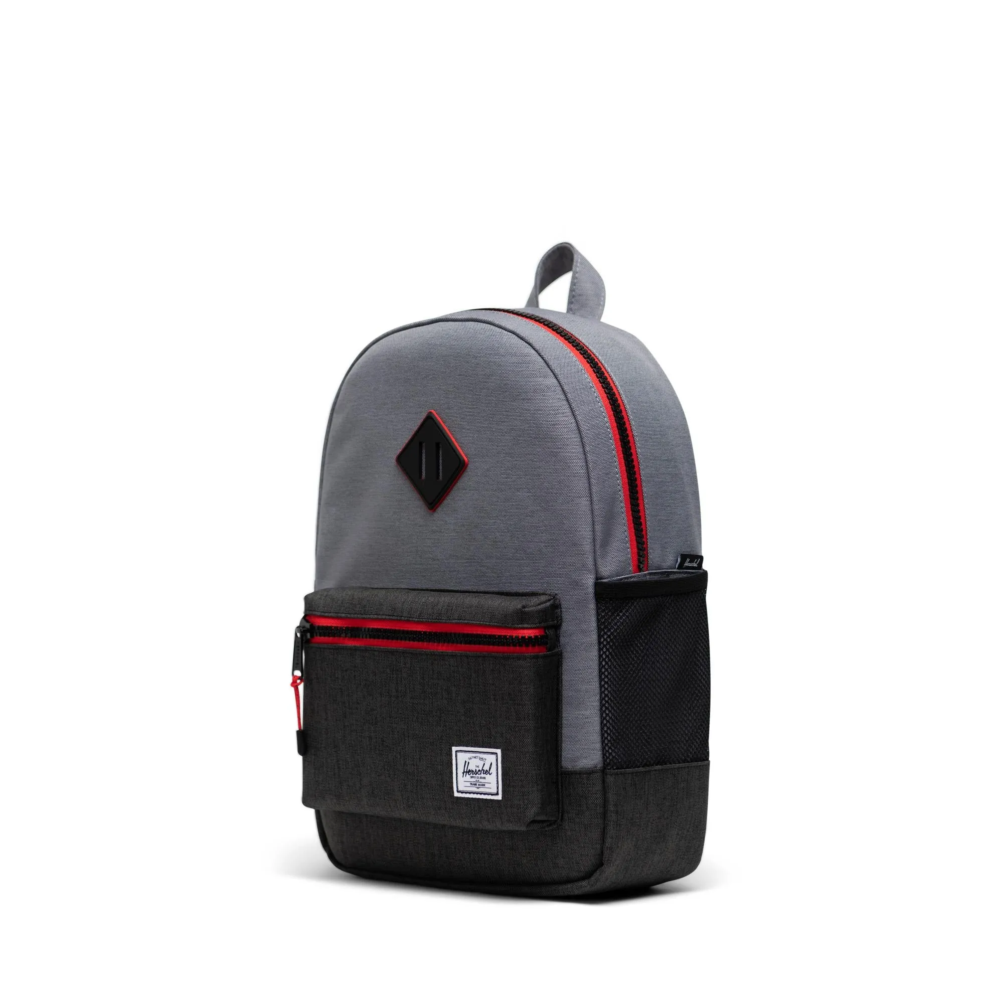 Mochila Herschel Heritage Youth Mid Grey Crosshatch/Black Crosshatch