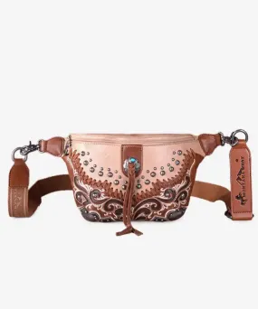 Montana West Studded Whipstitch Fanny Pack